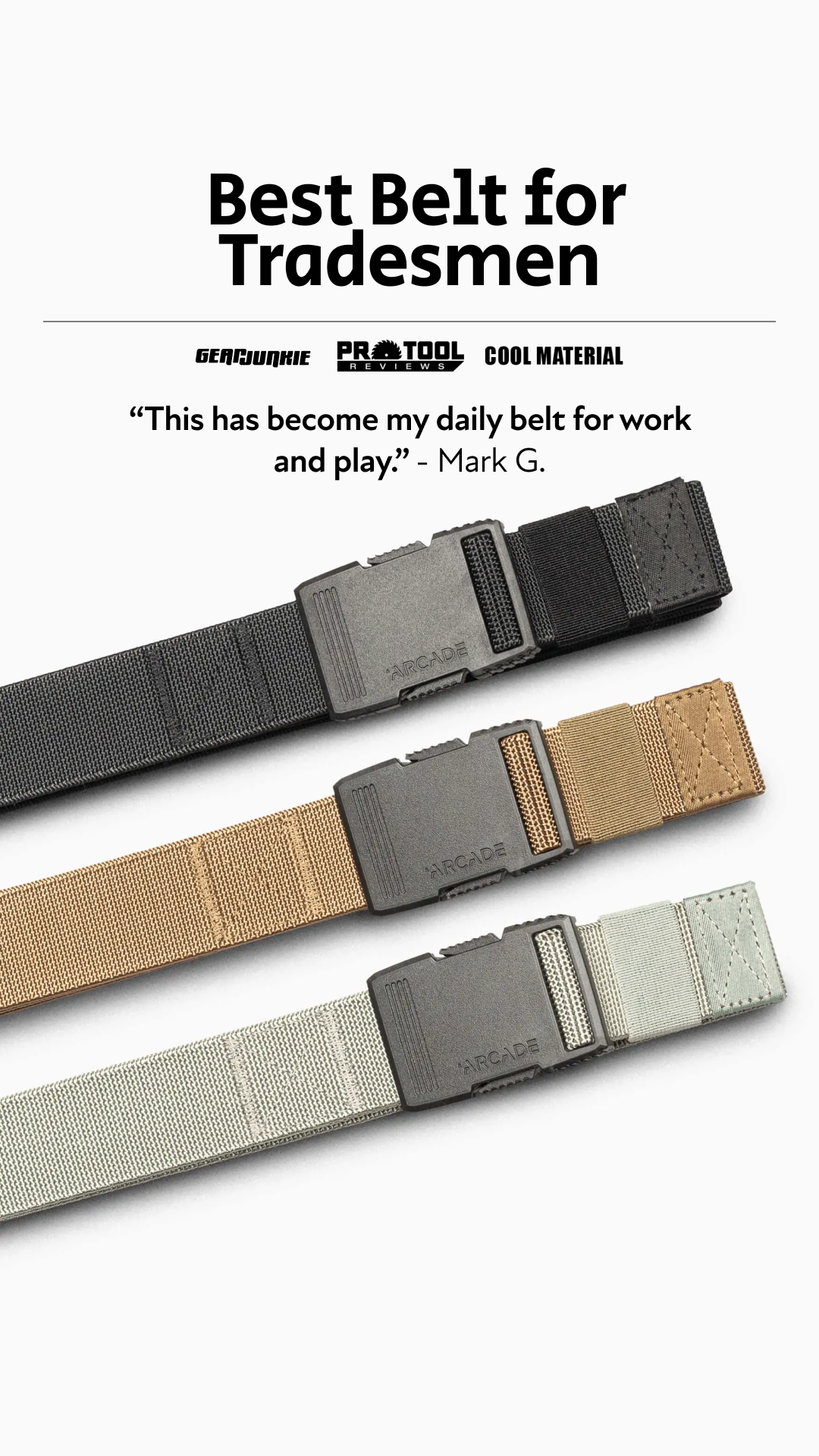 Arcade Belts Facebook ad