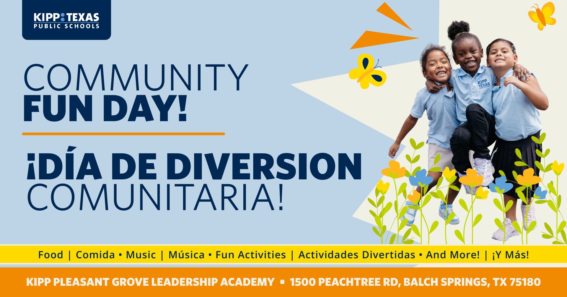 KIPP Pleasant Grove Leadership Academy Facebook ad: Community Fun Day