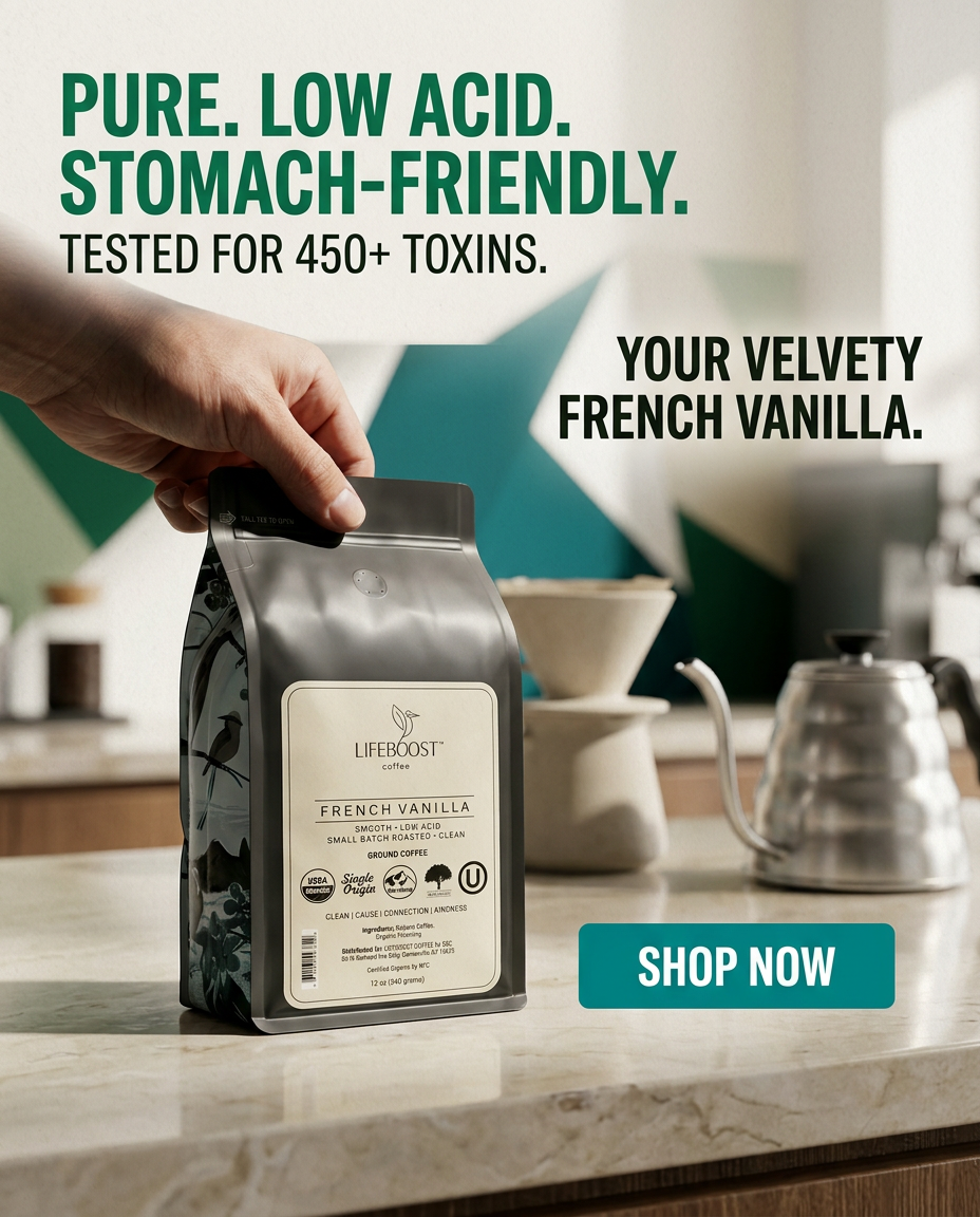 Lifeboost Coffee Facebook ad