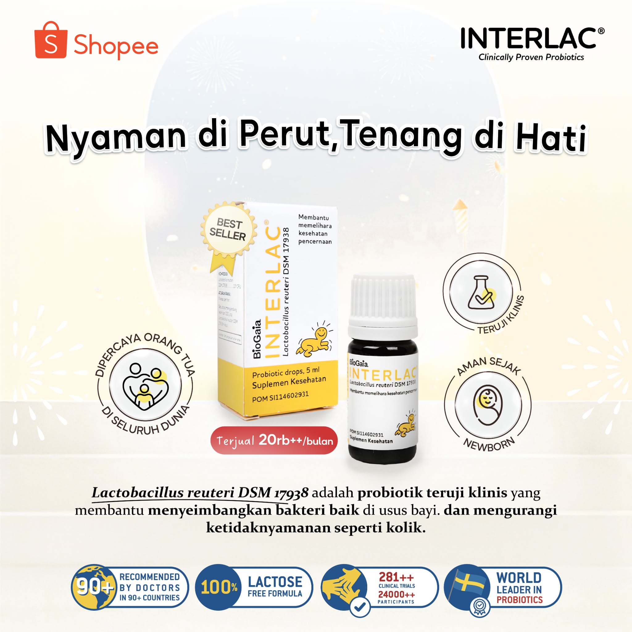 Interlac Probiotics Facebook ad