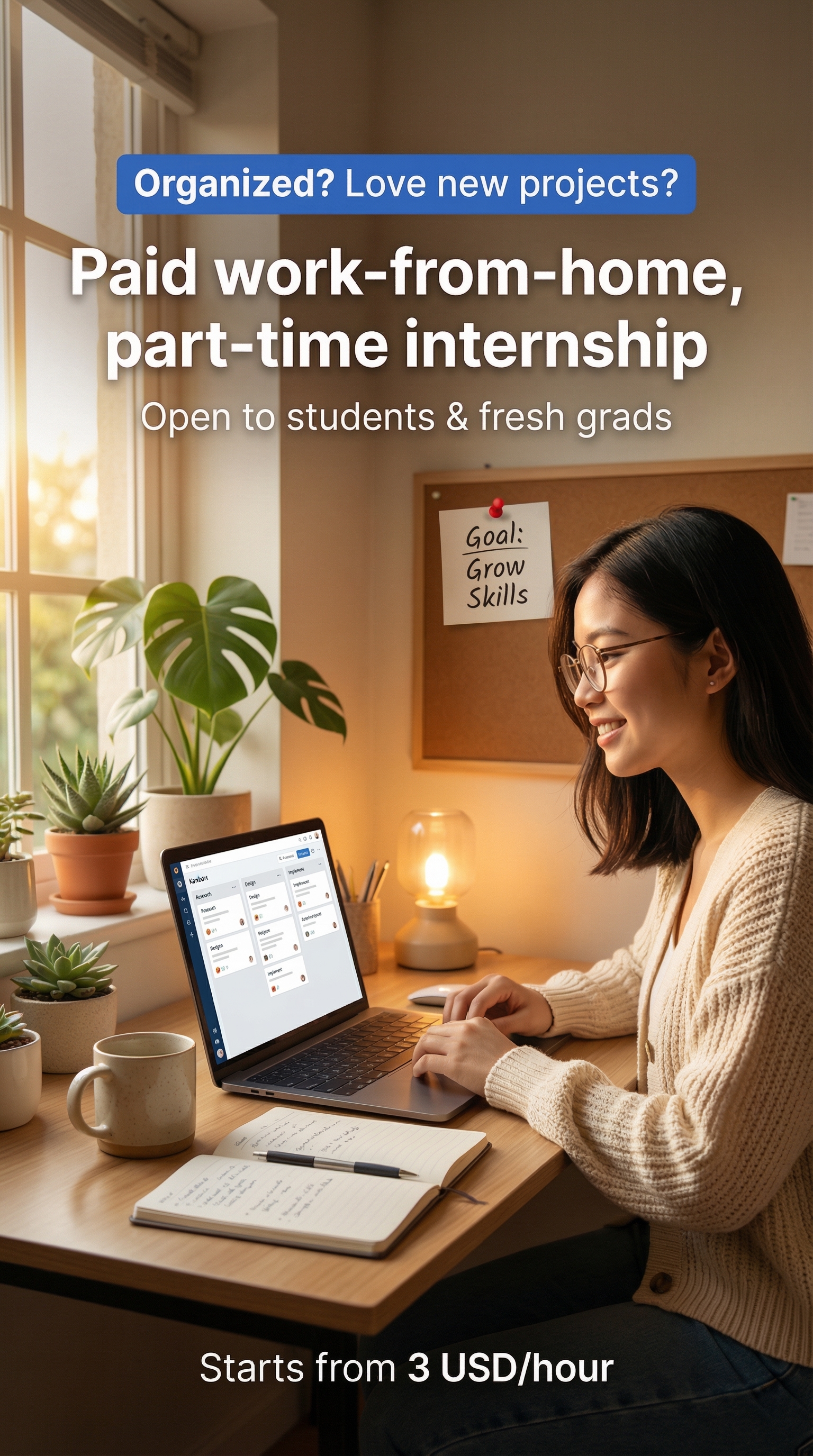 AstralStream Labs Facebook ad: Paid Work‑From‑Home Internship: Help Lead New Projects &…
