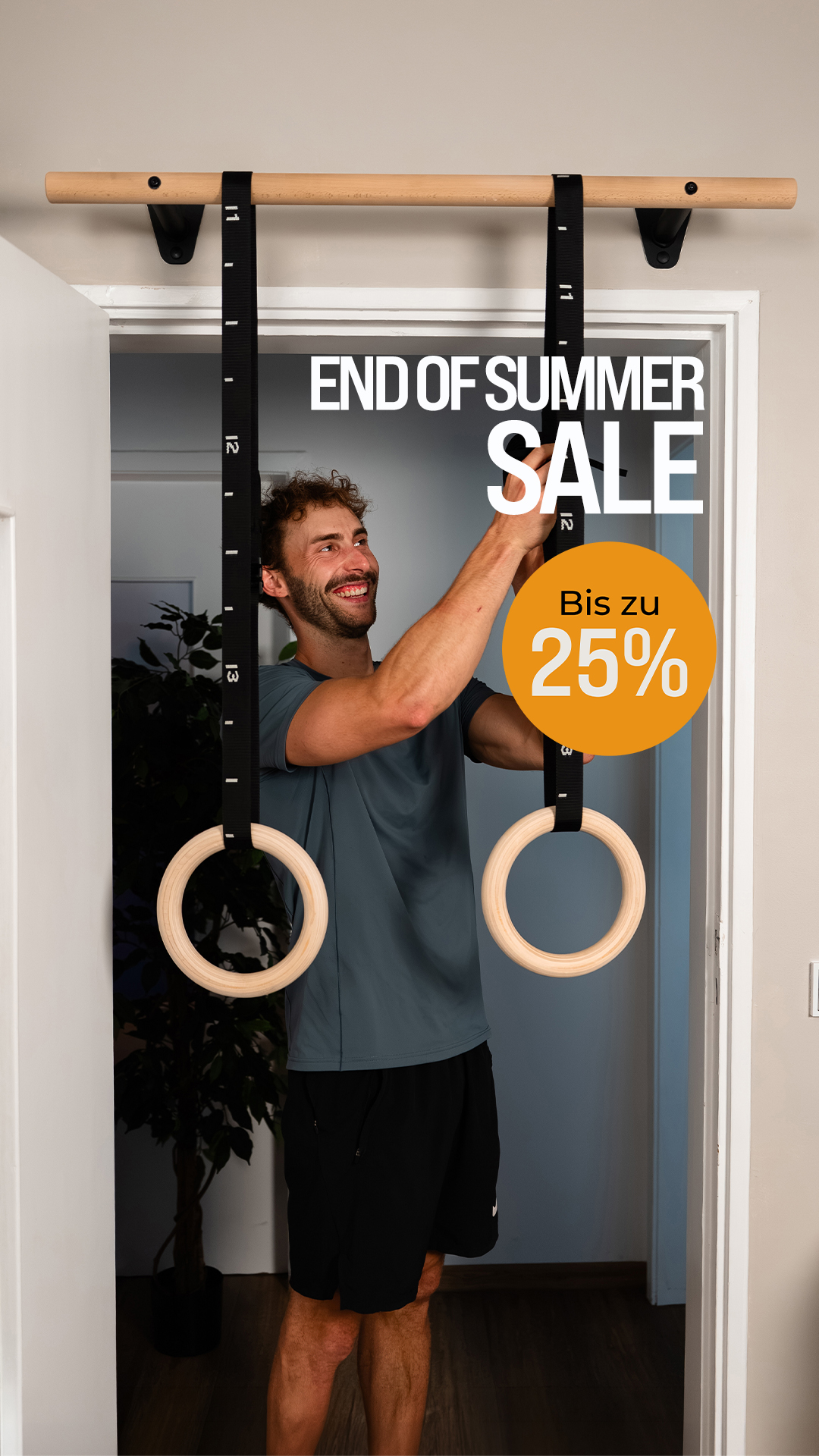Pullup & Dip Facebook ad: End of Summer SALE: Spare bis zu 25%