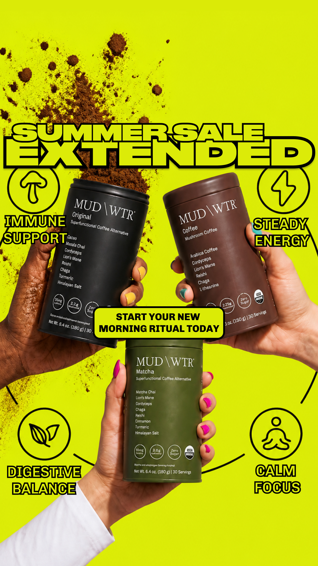MUD\WTR Facebook ad