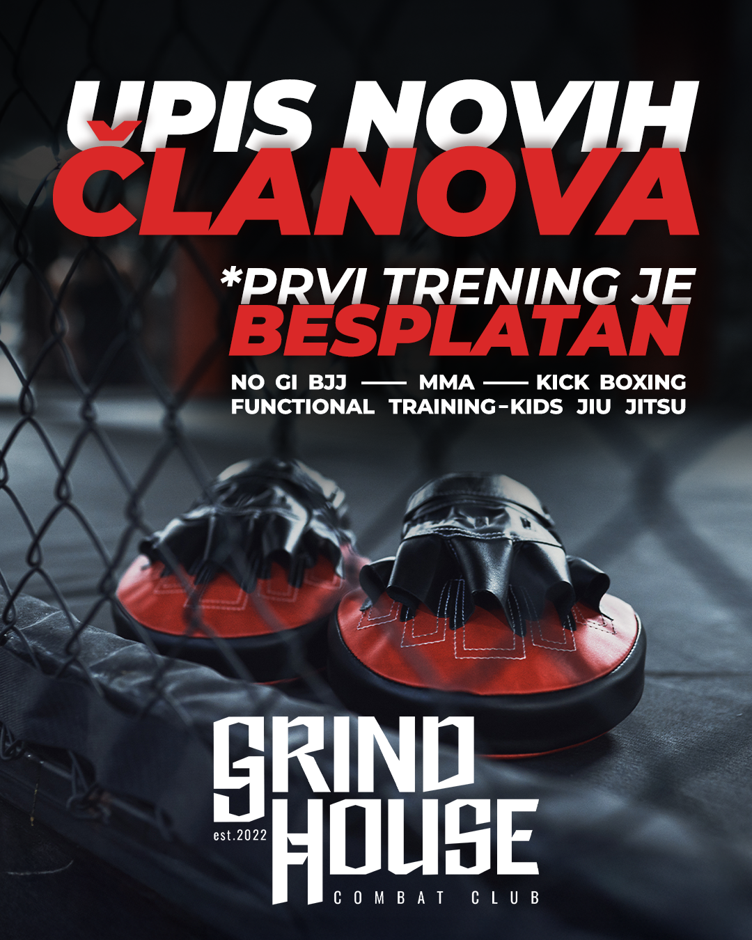Grindhouse Combat Club Facebook ad: Spremni ste za izazov?
