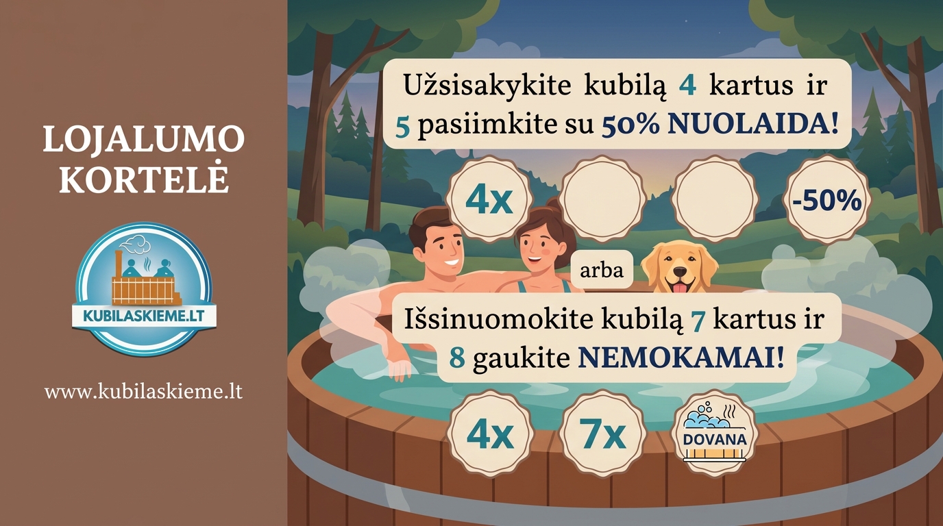 Kubilo nuoma - Kubilaskieme.lt Facebook ad: Kubilo Nuoma Kiekvienai Progai!