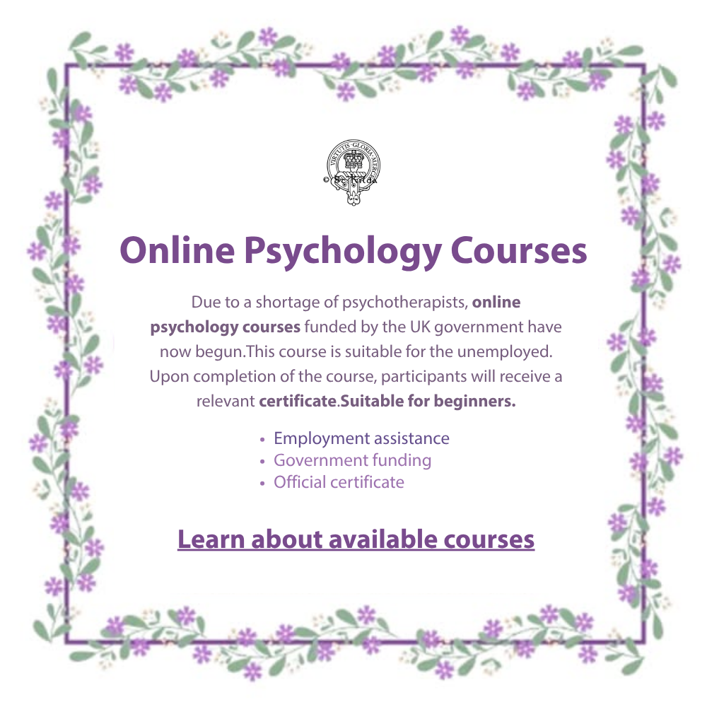 Online Certification Training Facebook ad: Online Psychology Course