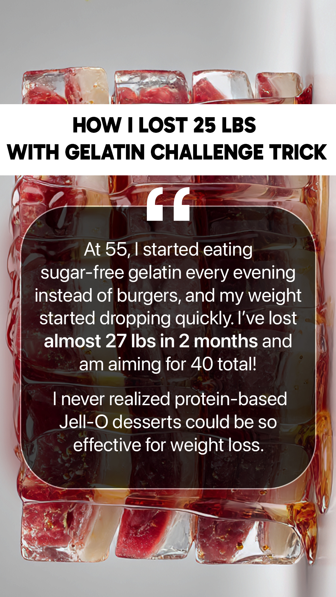 No Carbs Challenge Facebook ad