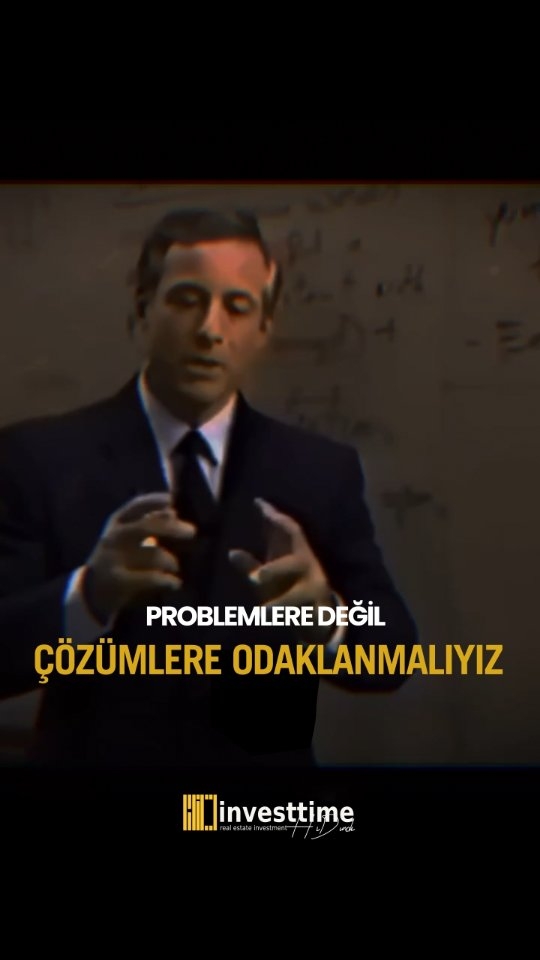 Investtime Arazi Yatırım Danışmanlığı Facebook ad: Problemlere değil çözümlere odaklanmalıyız.