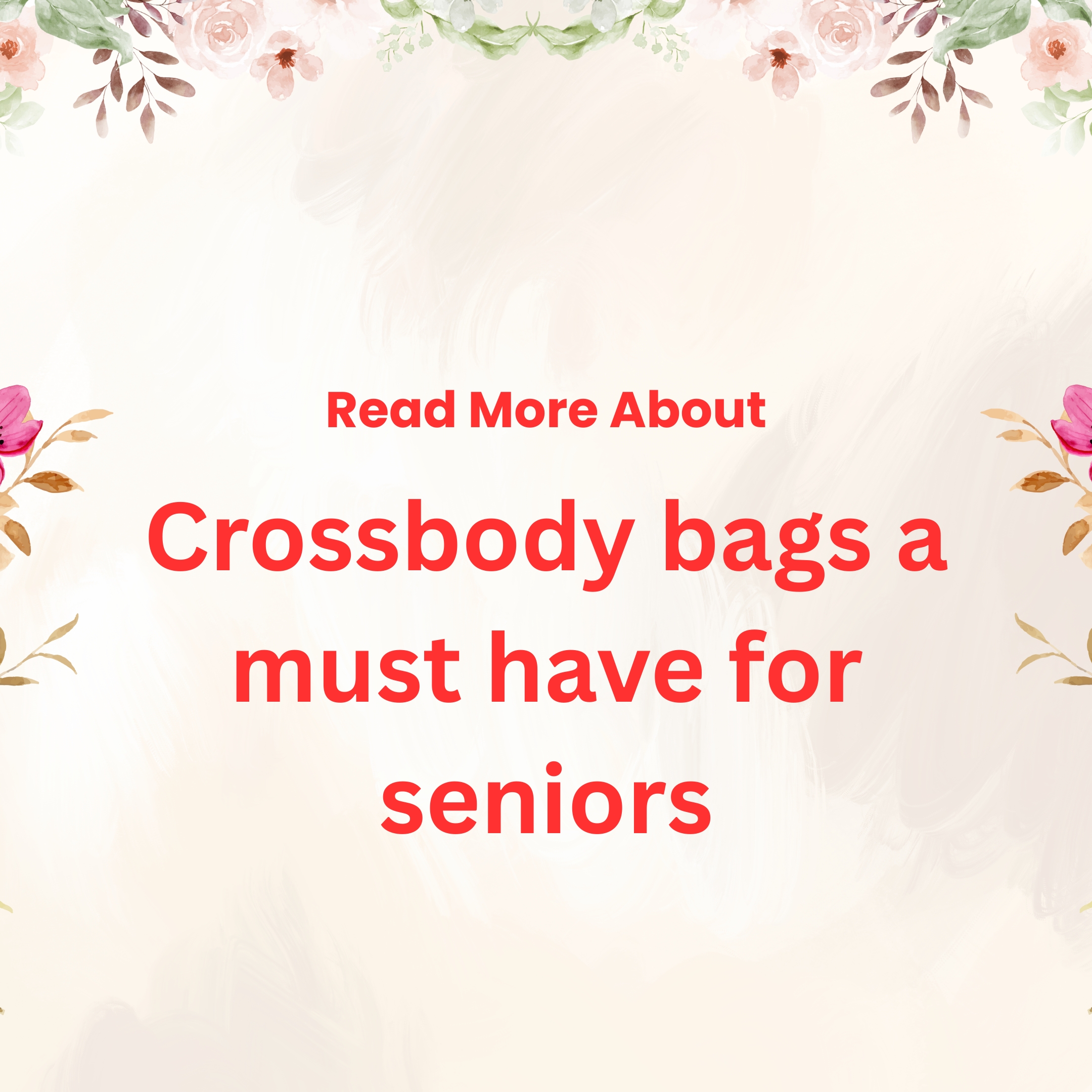 Academic Insight Hub Facebook ad: Learn more about crossbody bags for seniors