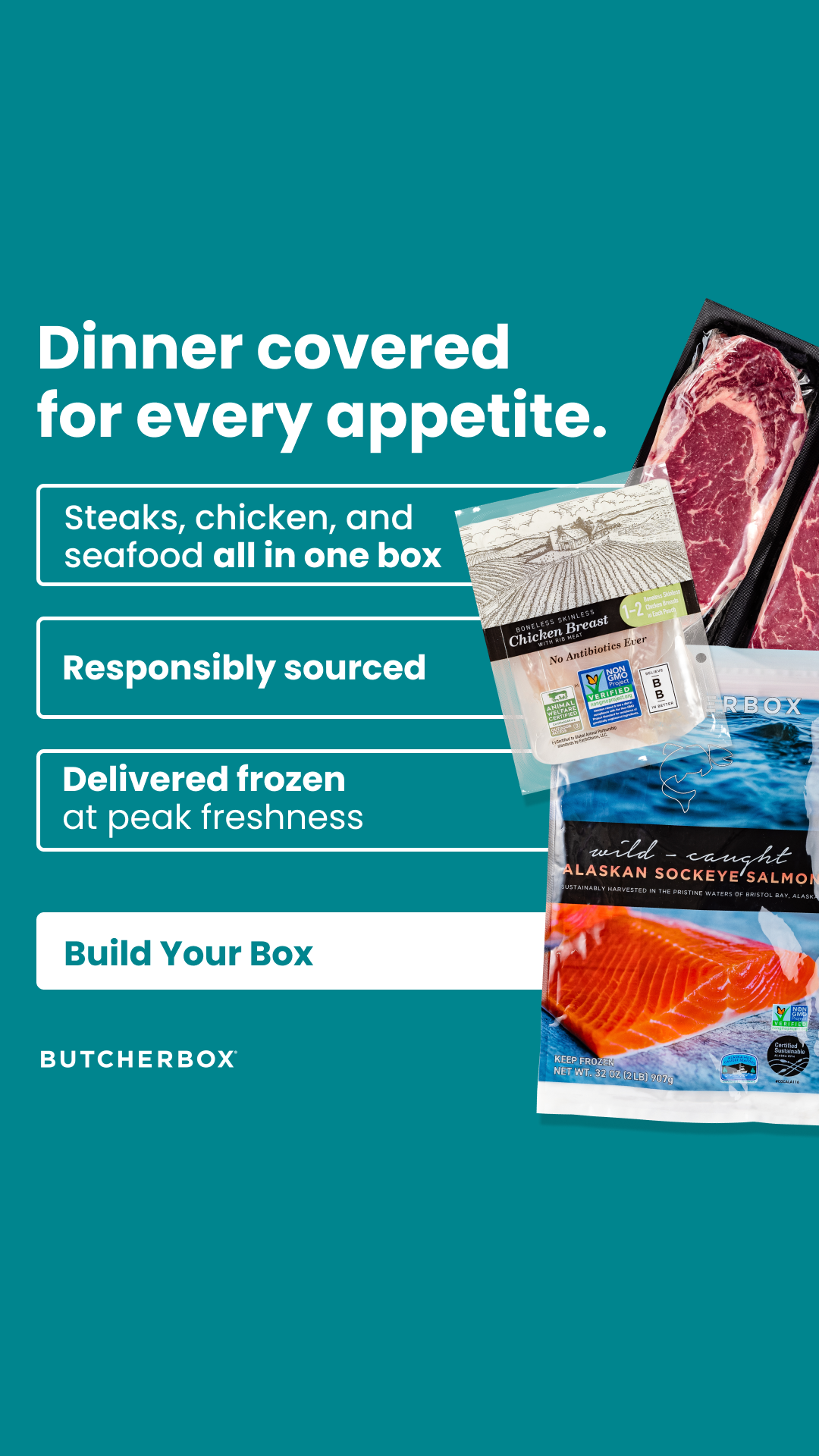 ButcherBox Facebook ad