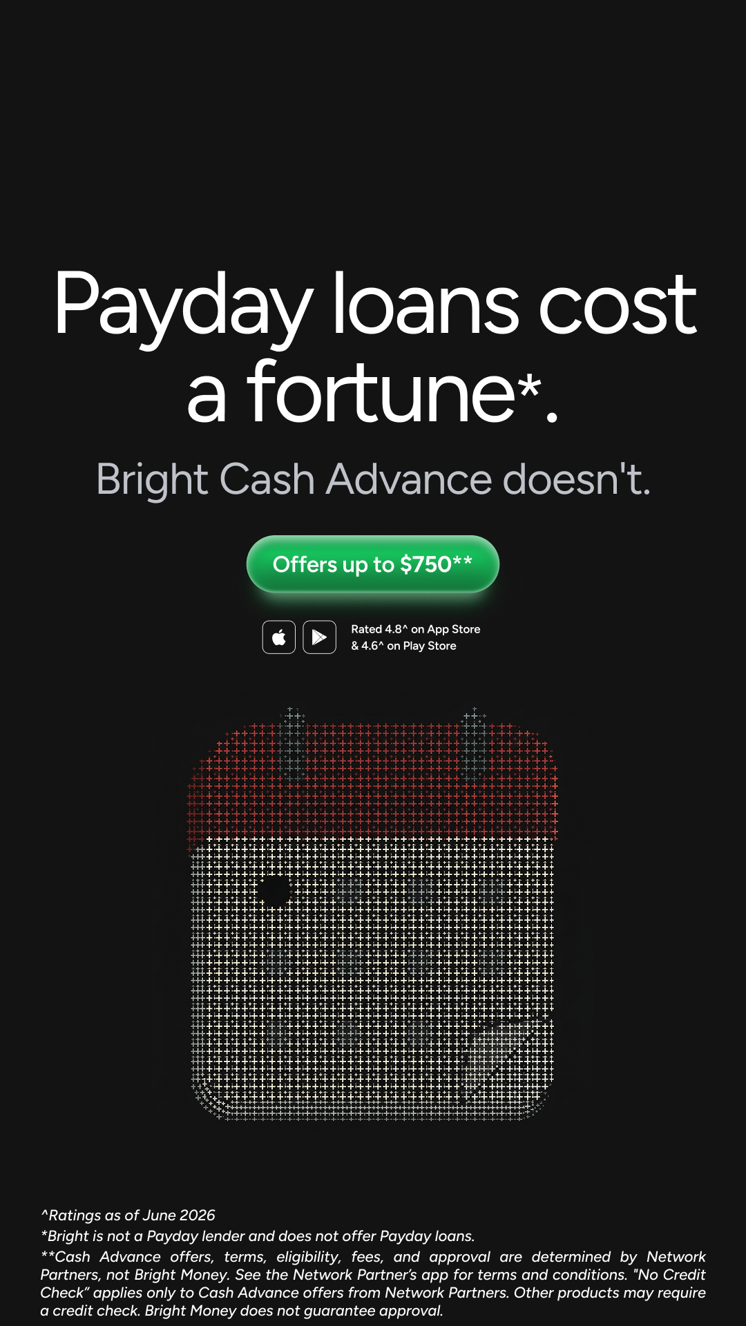 Bright Money Facebook ad