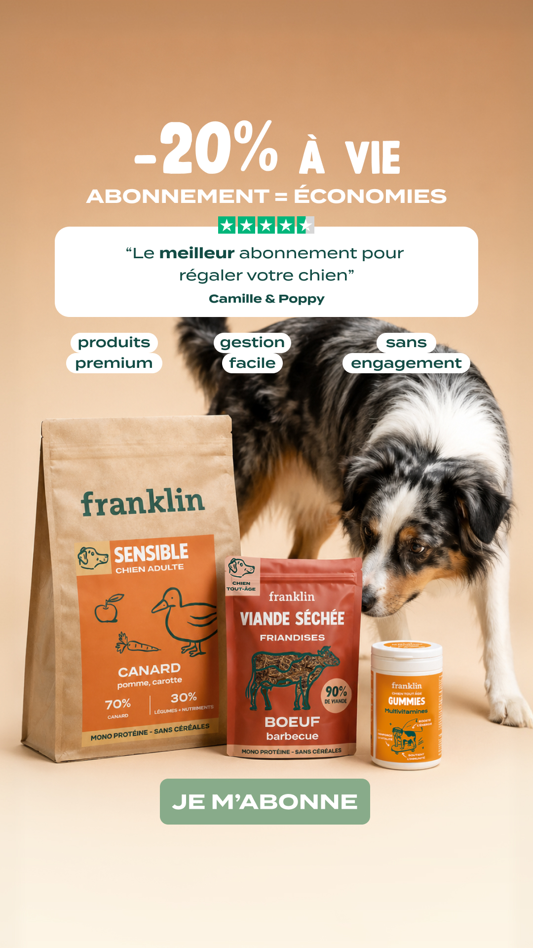 Franklin Pet Food Facebook ad