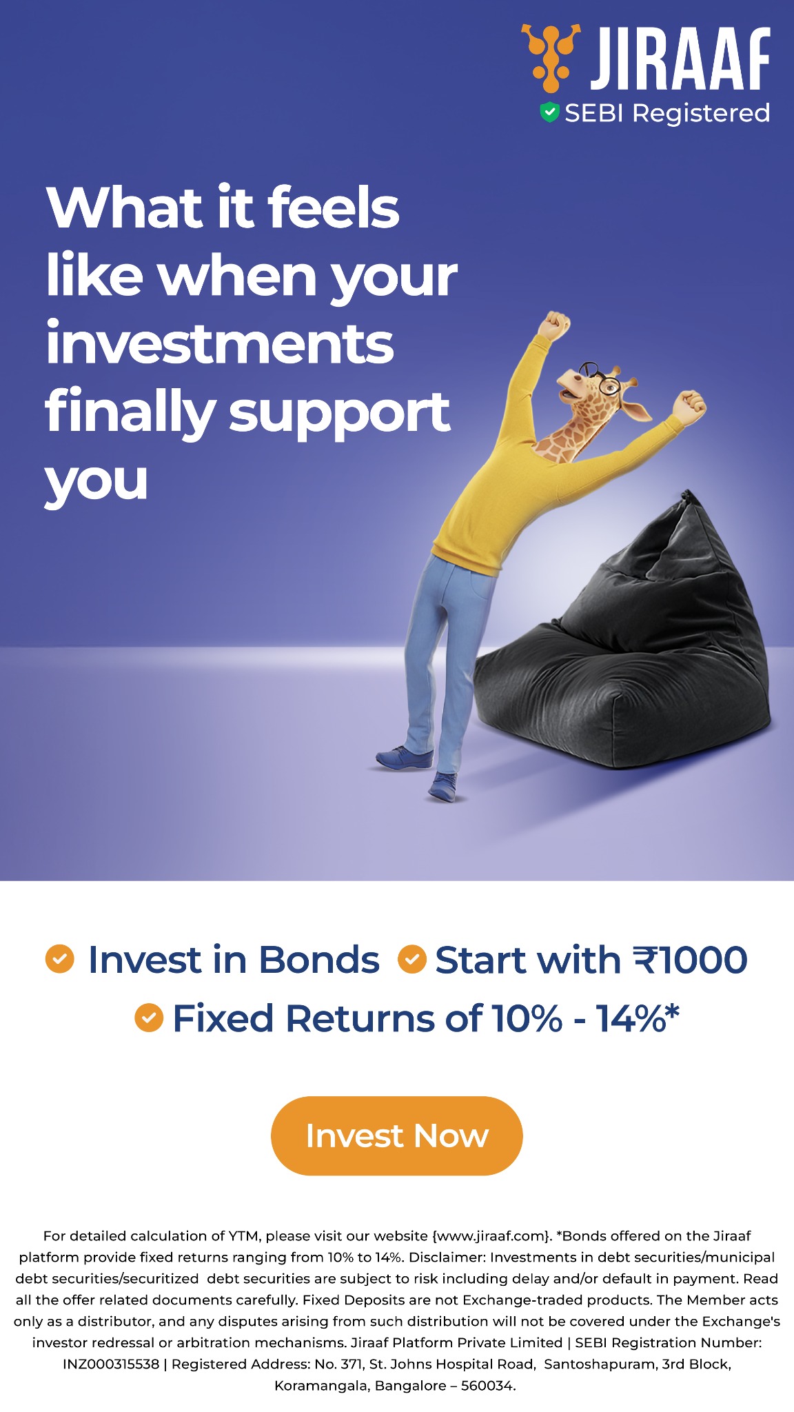 Jiraaf Facebook ad