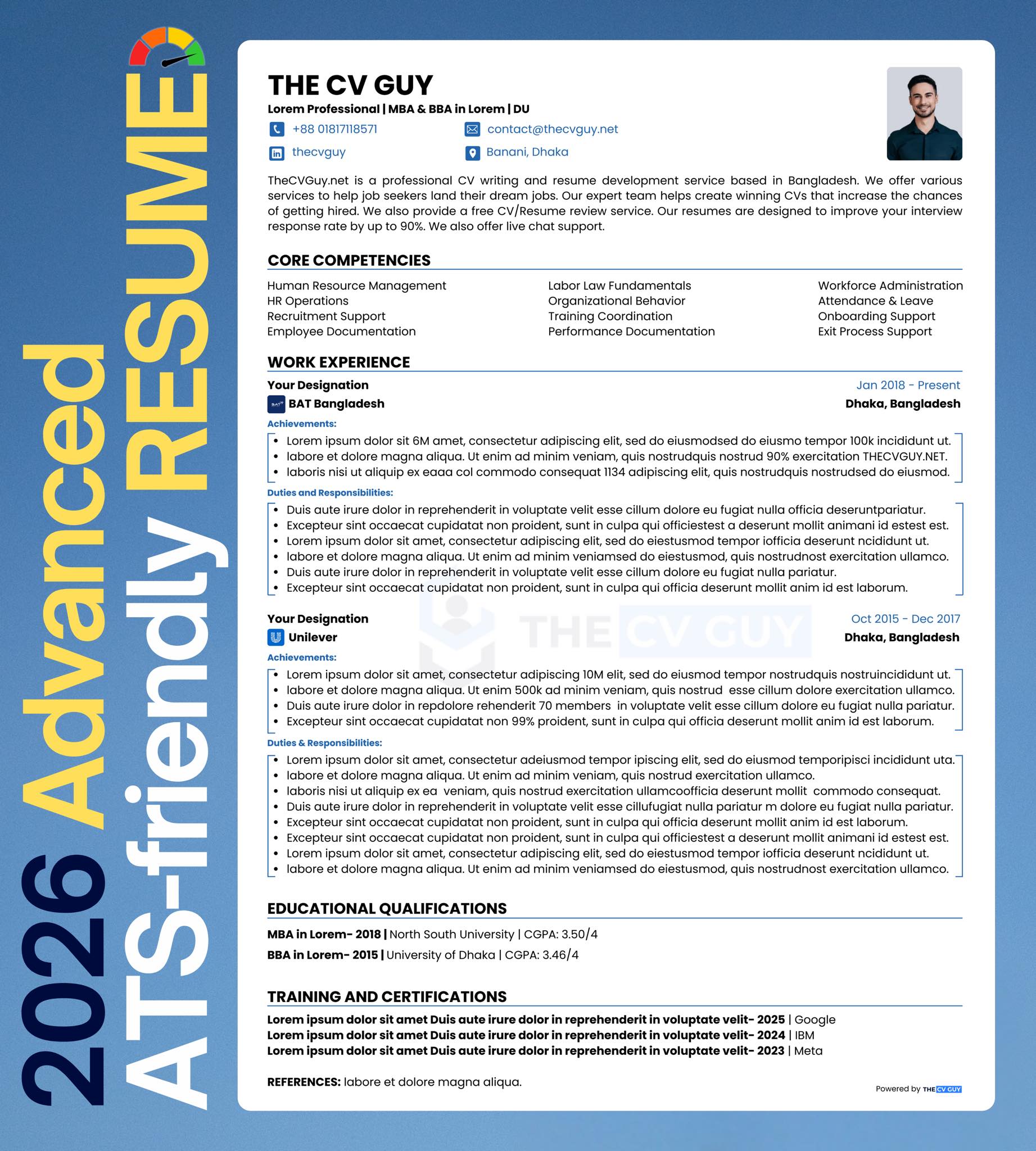 The CV Guy Facebook ad
