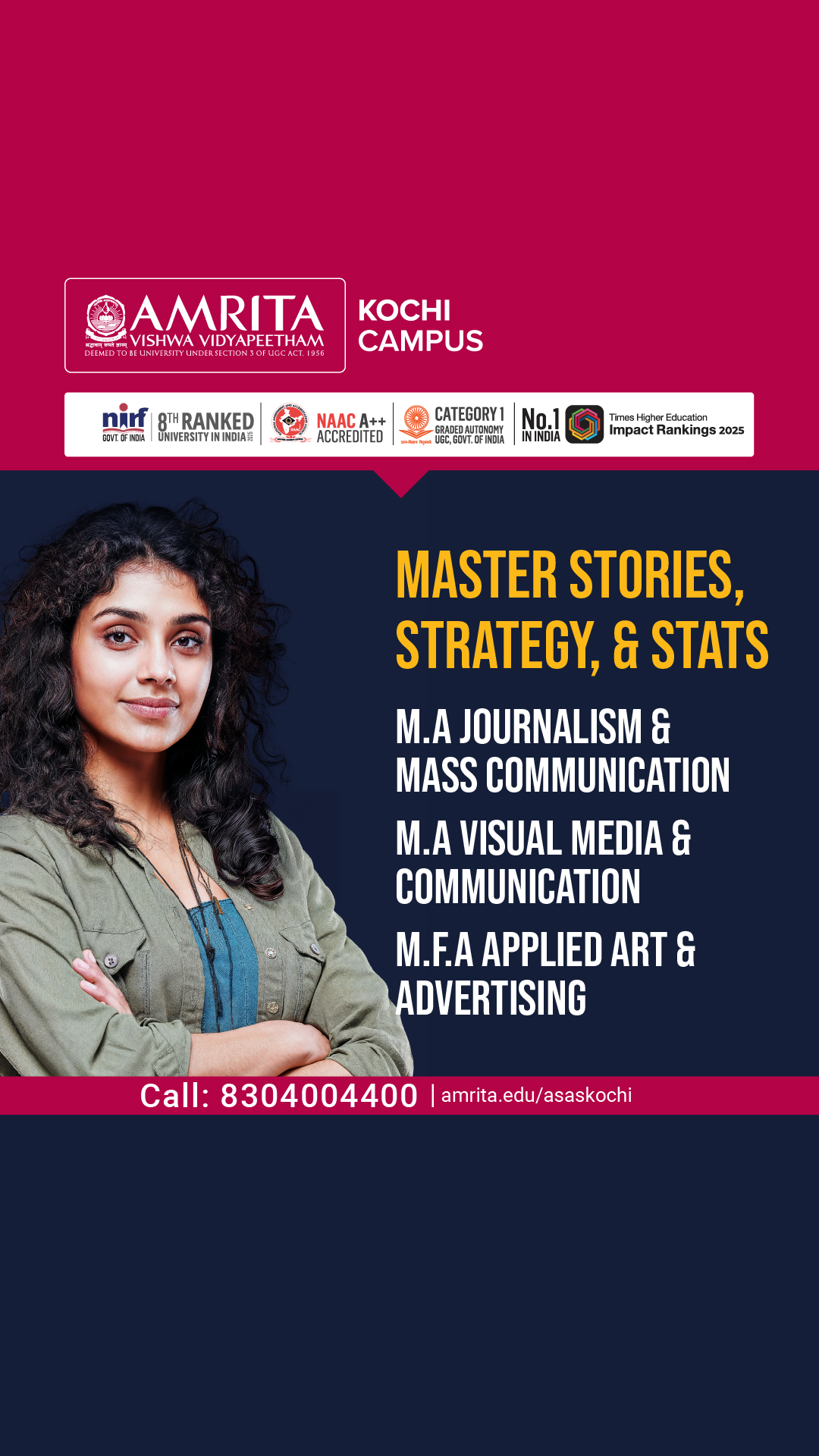 Amrita Vishwa Vidyapeetham Facebook ad
