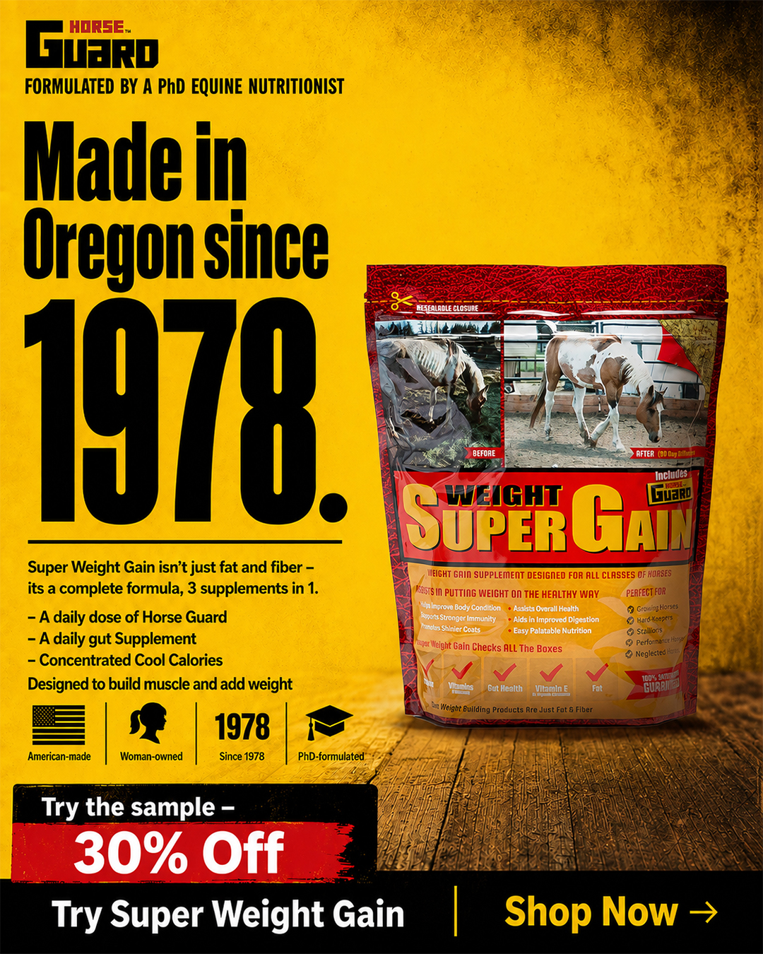 Horse Guard Facebook ad