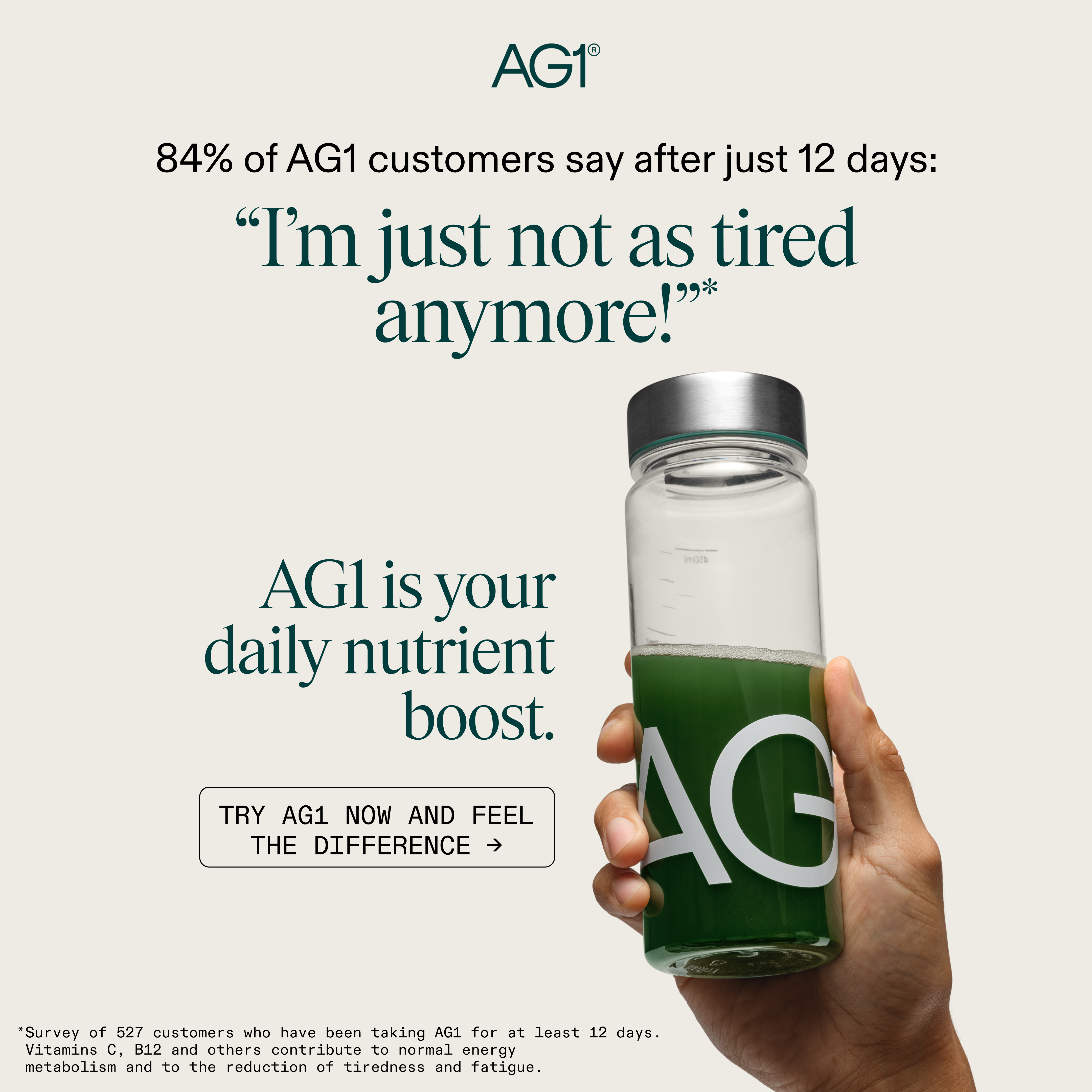 AG1 by Athletic Greens Facebook ad