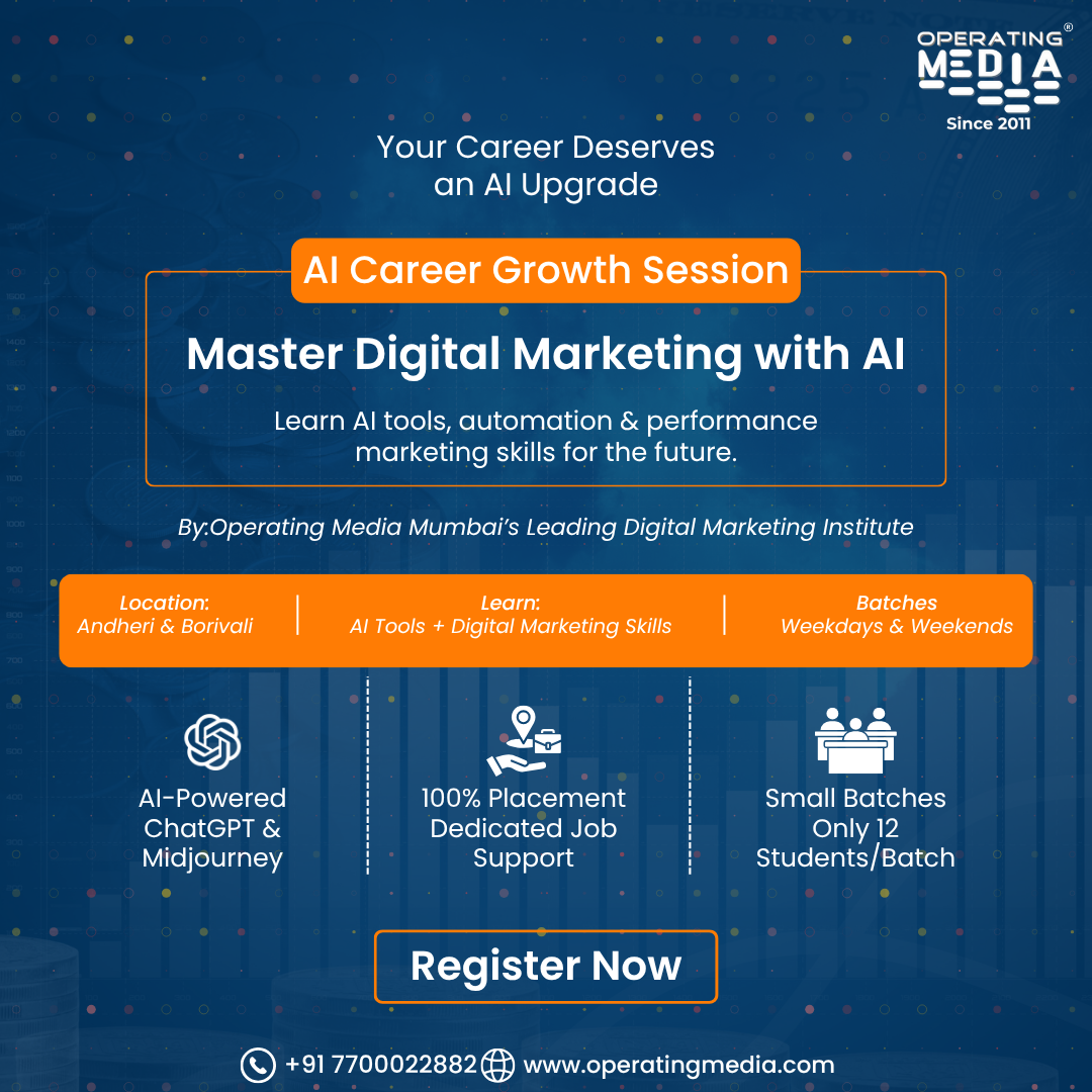 Operating Media - Digital Marketing Training Institute Facebook ad