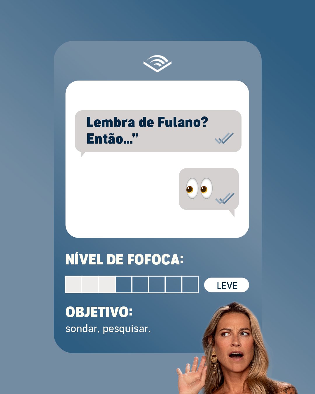Audible Facebook ad: Ficou sabendo? A Luana Piovani lançou uma audiossérie…