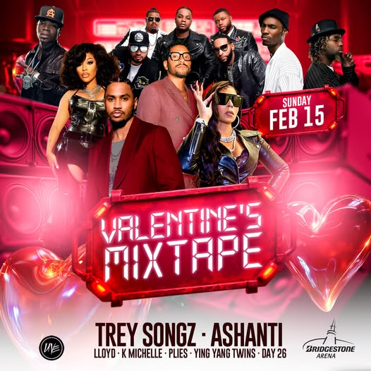 Urban Vibe Entertainment Facebook ad: NASHVILLE are you ready for The Valentine's Mixtape…