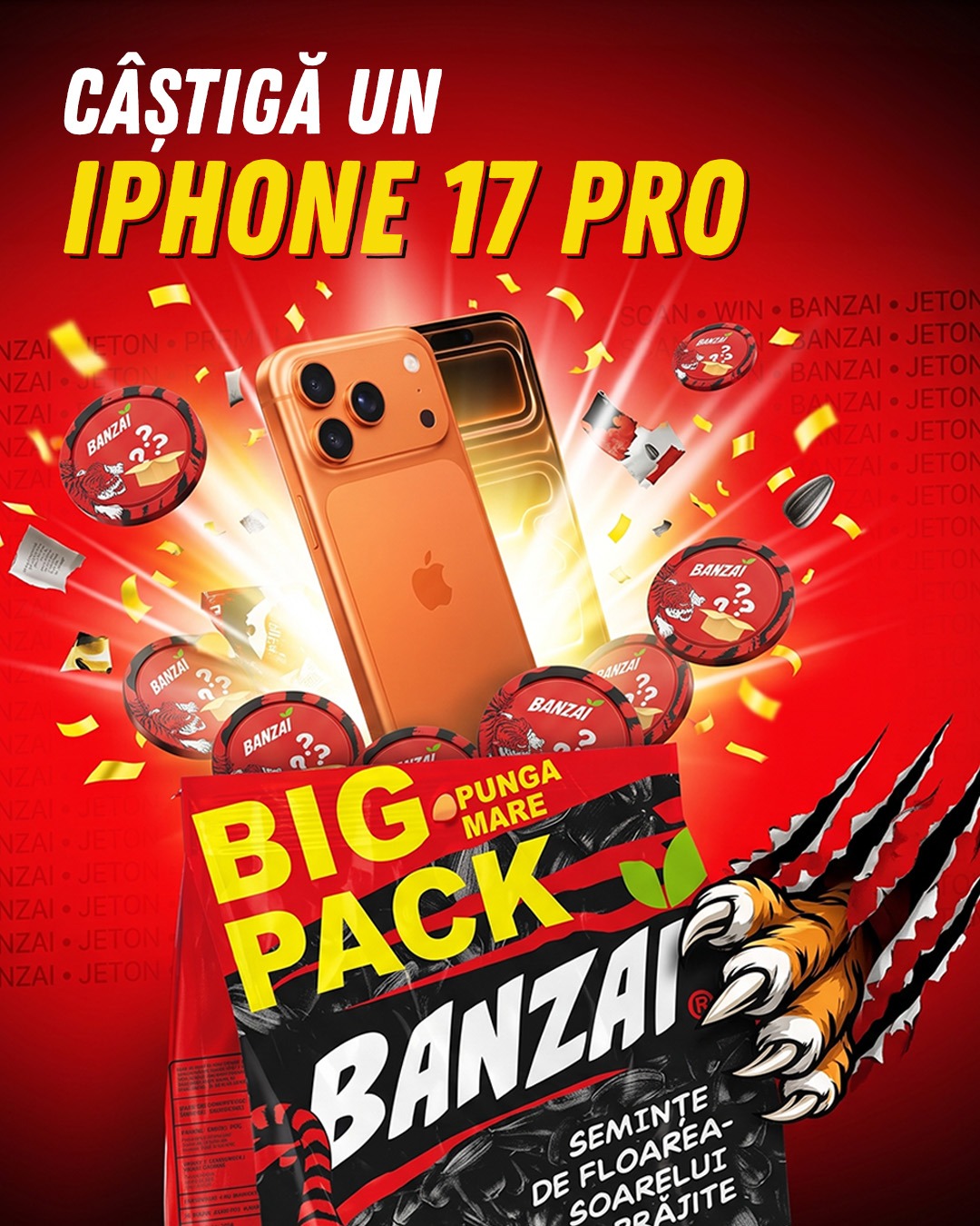 Banzai Romania Facebook ad: Snacksuri online Banzai Romania - Seminte cu sare si fara…