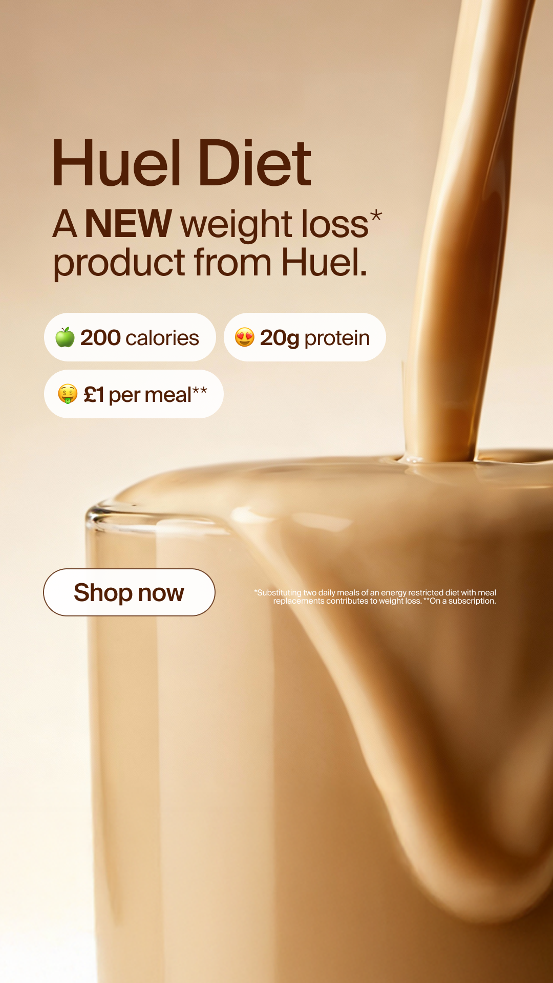 Huel Facebook ad