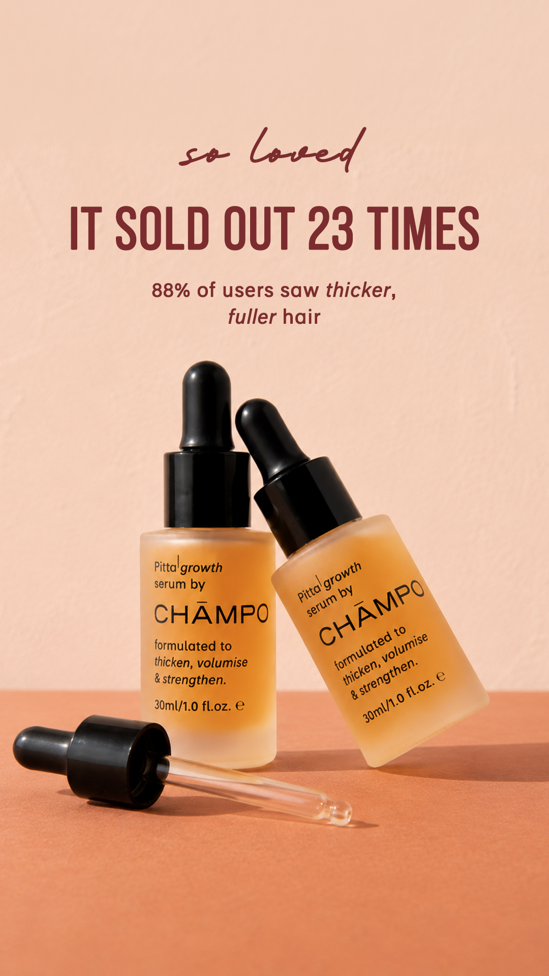 Chāmpo Haircare Facebook ad