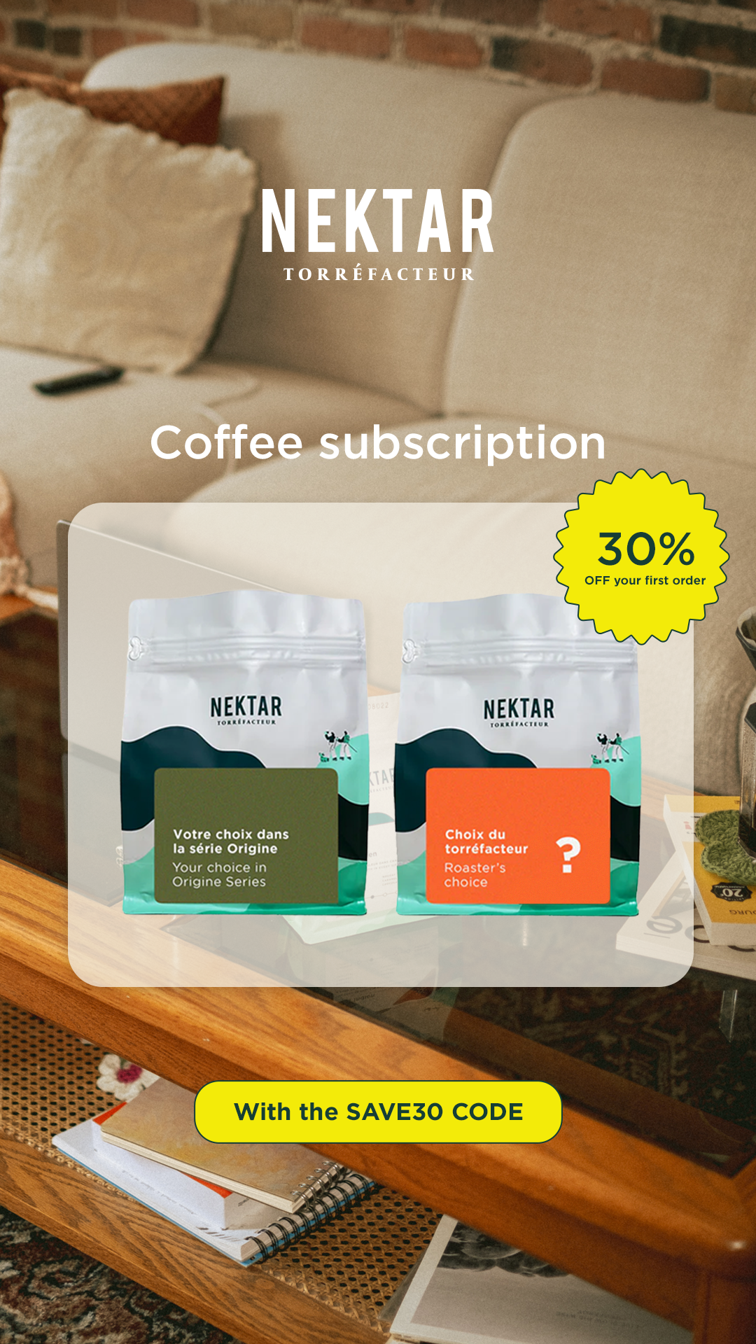 Nektar Torréfacteur / Coffee Roasters Facebook ad from May 13, 2026
