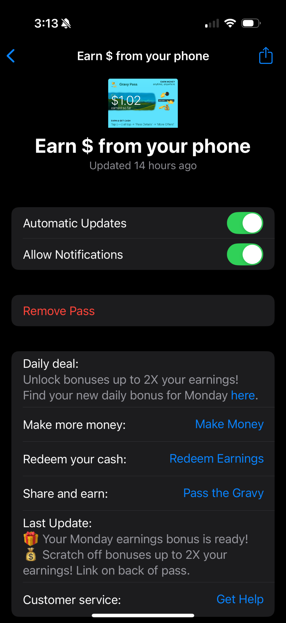 Gravy Pass Facebook ad: Start Earning With Gravy Pass