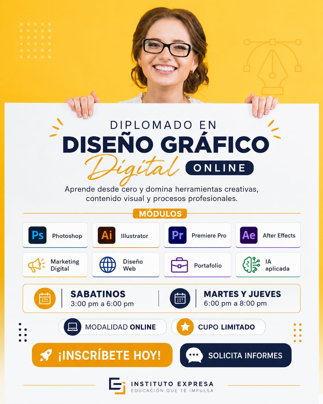 Expresa Cursos y Talleres Facebook ad