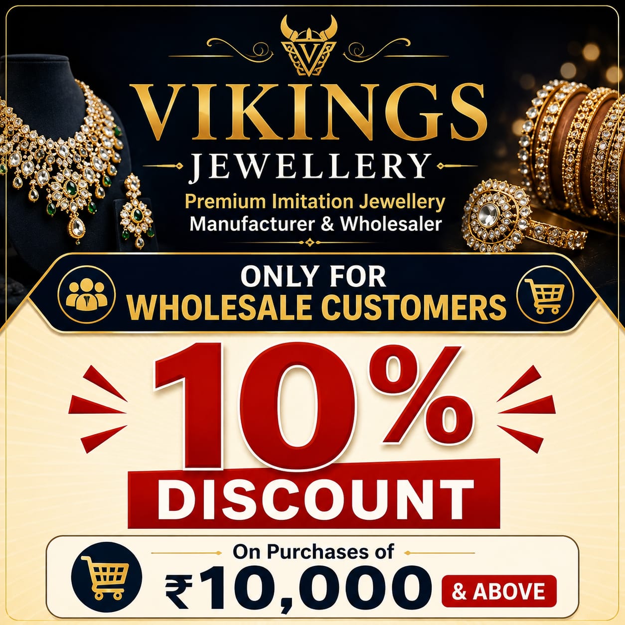 Vikings jewellery Facebook ad