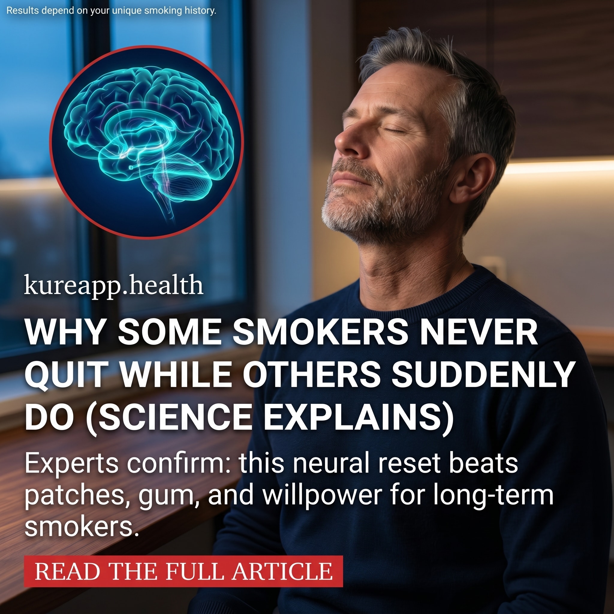 Hypnosis to Stop Smoking Facebook ad