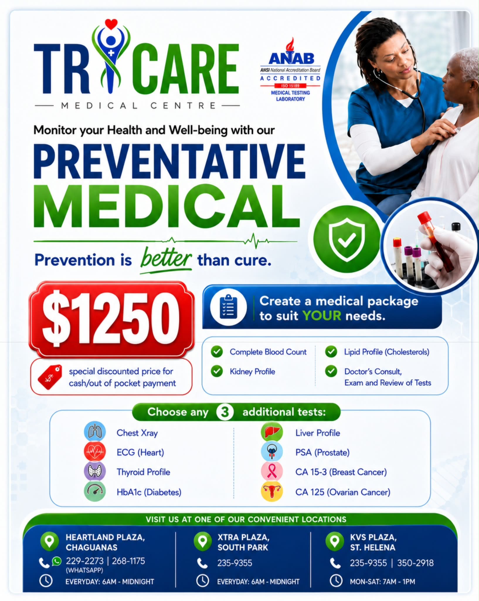 Tricare Medical Centre Facebook ad: Your health is your greatest investment-and prevention is…