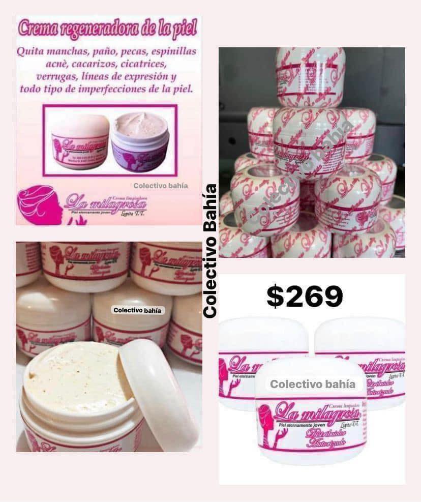 Colectivo Bahía Facebook ad: La autentica CREMA LA MILAGROSA