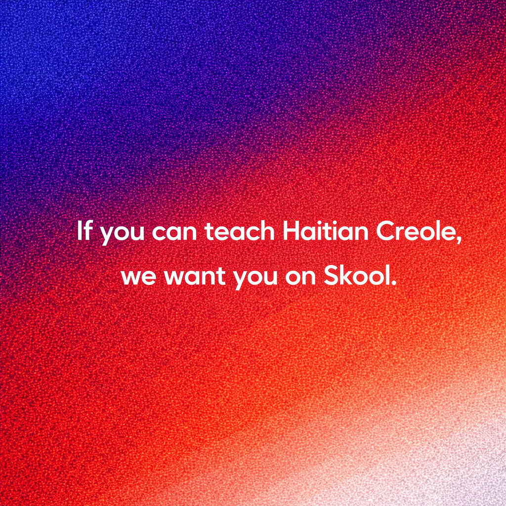 Skool Facebook ad