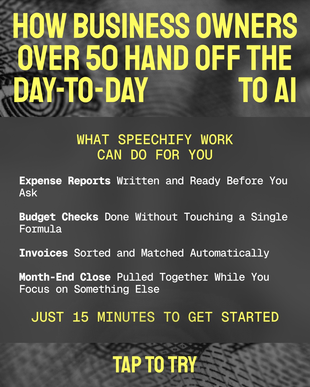 Speechify Work Facebook ad