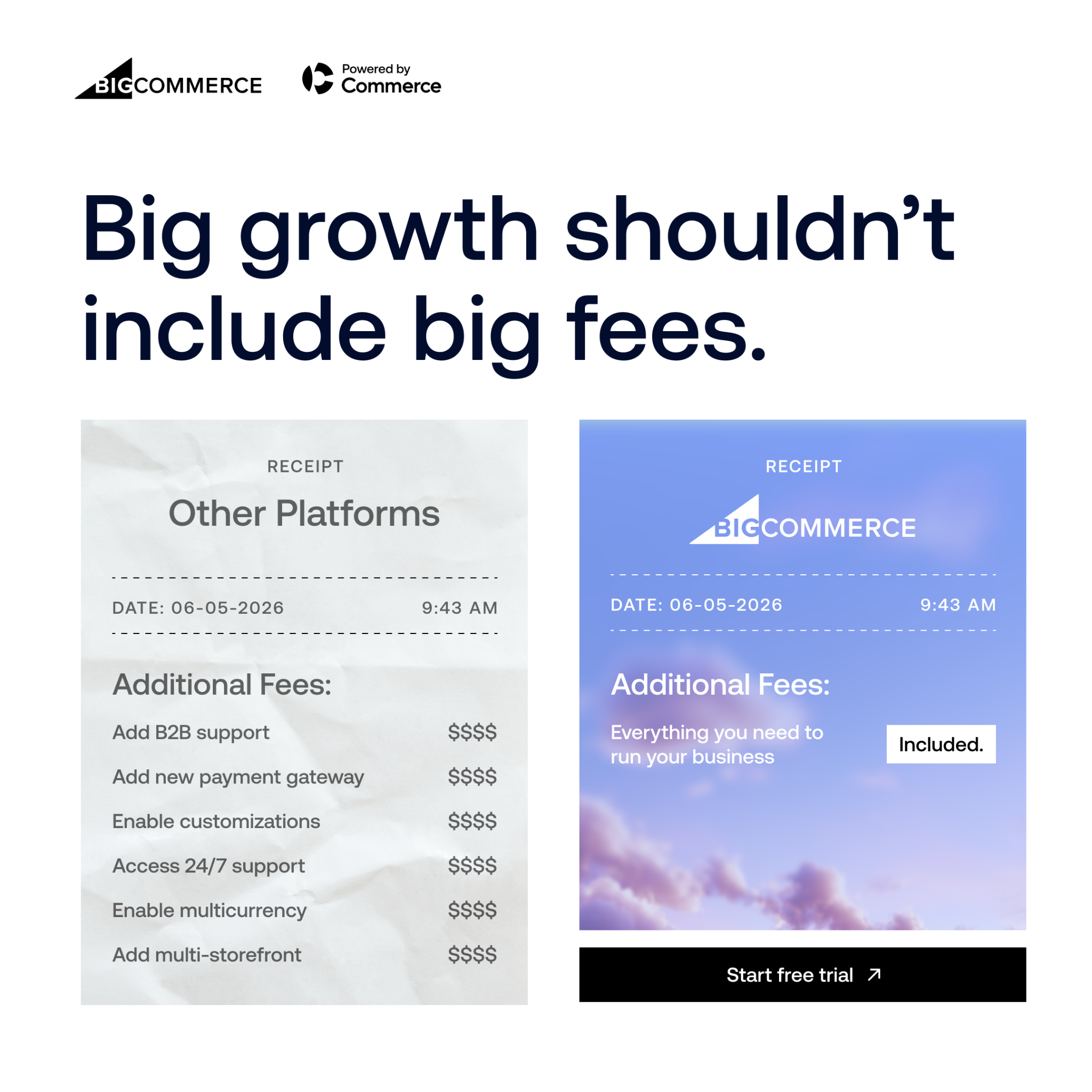BigCommerce Facebook ad