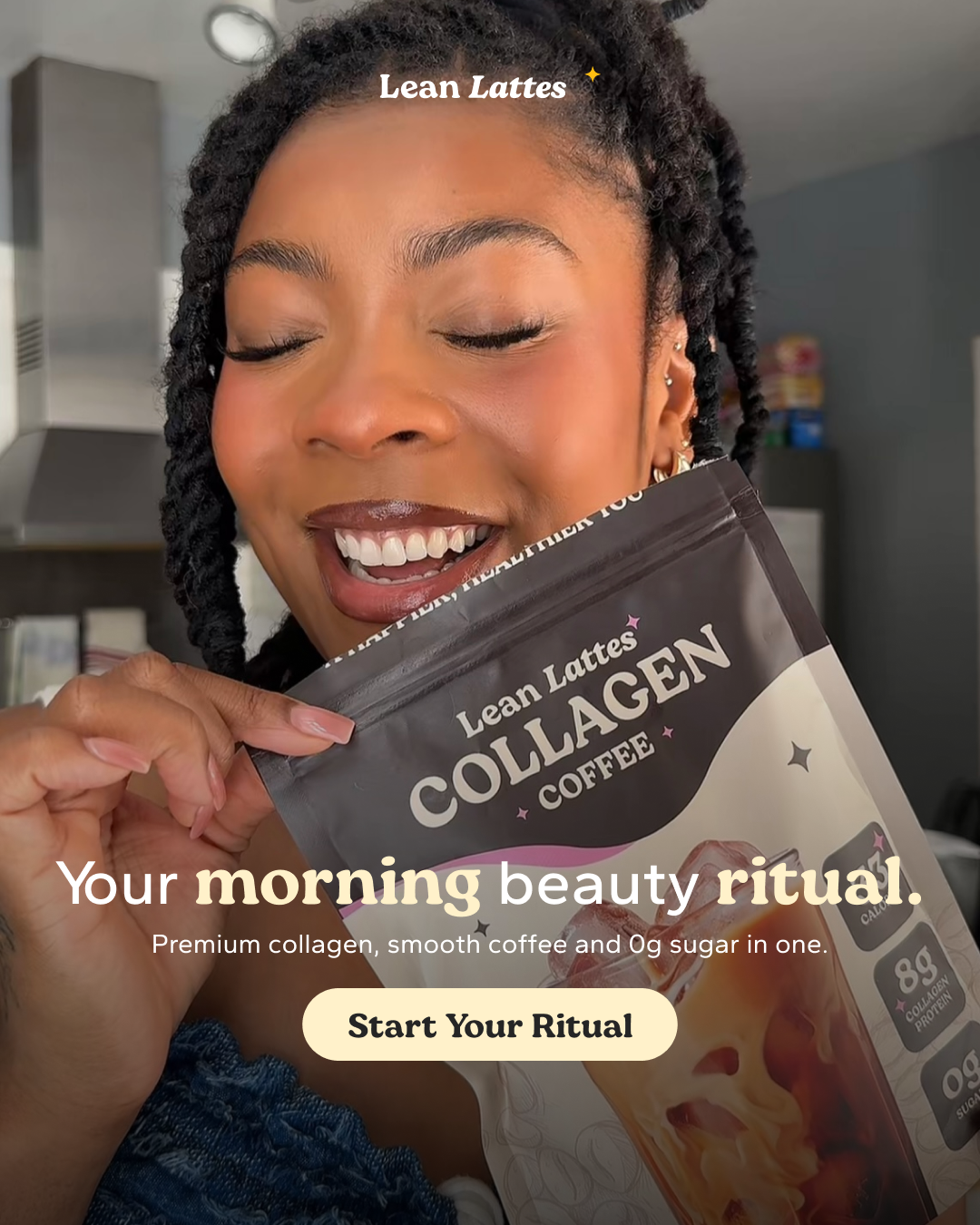 Lean Lattes Facebook ad