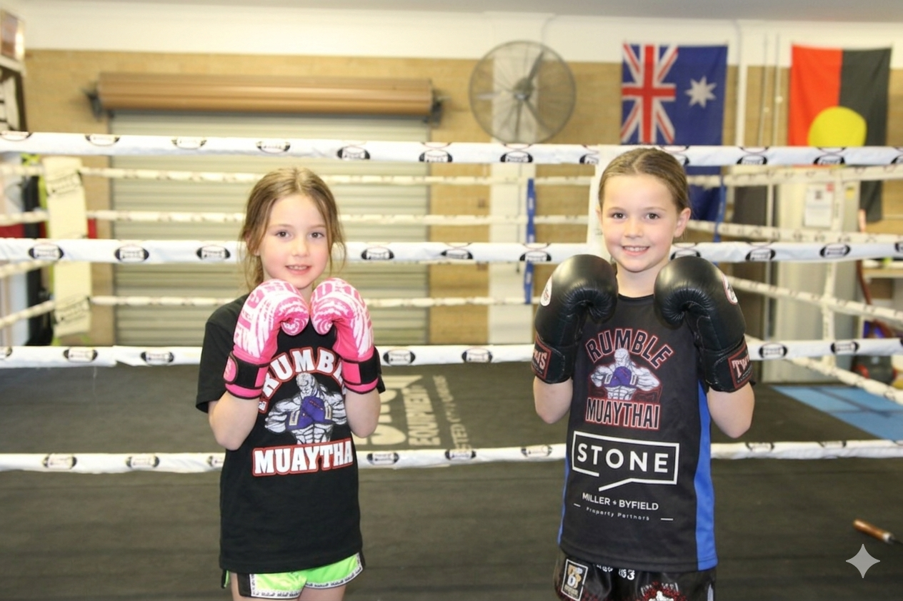 Rumble Muay Thai Facebook ad: Free Kids Martial Arts Class!