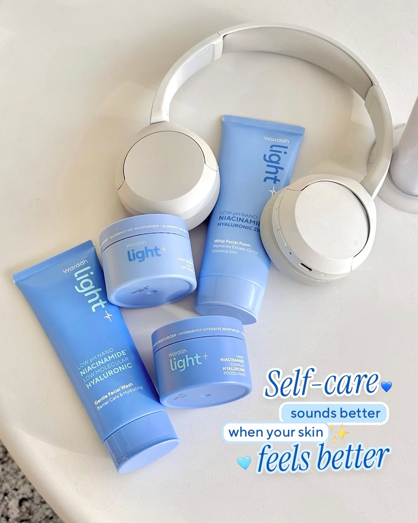 Wardah Beauty Malaysia Facebook ad: Wardah Light+ Low pH Nano Niacinamide Whip Facial Foam…