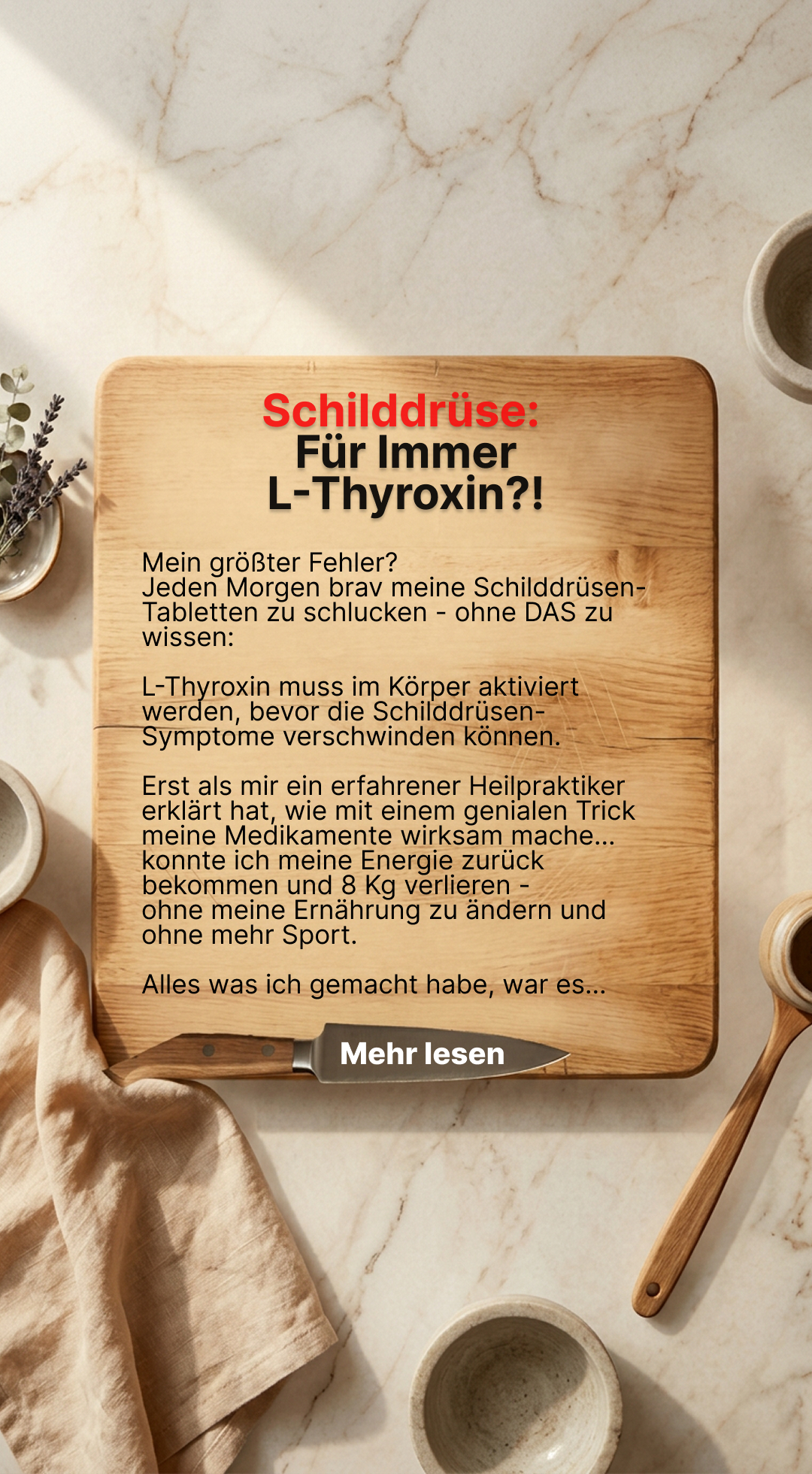 Mission Schilddrüse Facebook ad