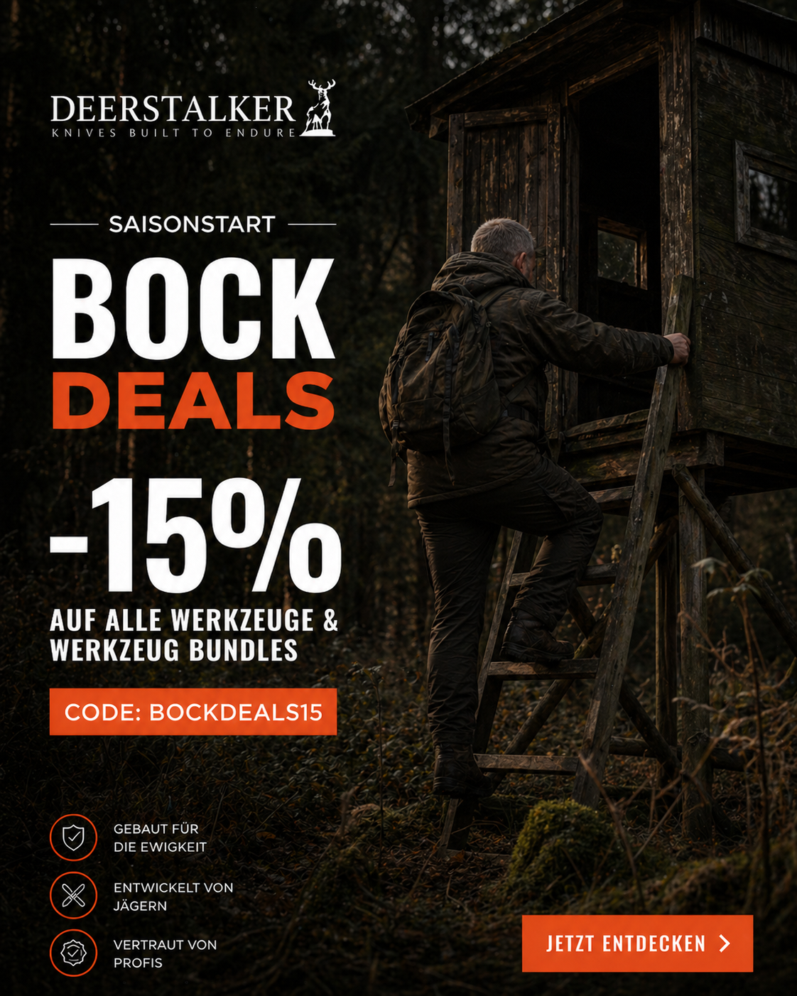 Deerstalker - Knives Built to Endure Facebook ad