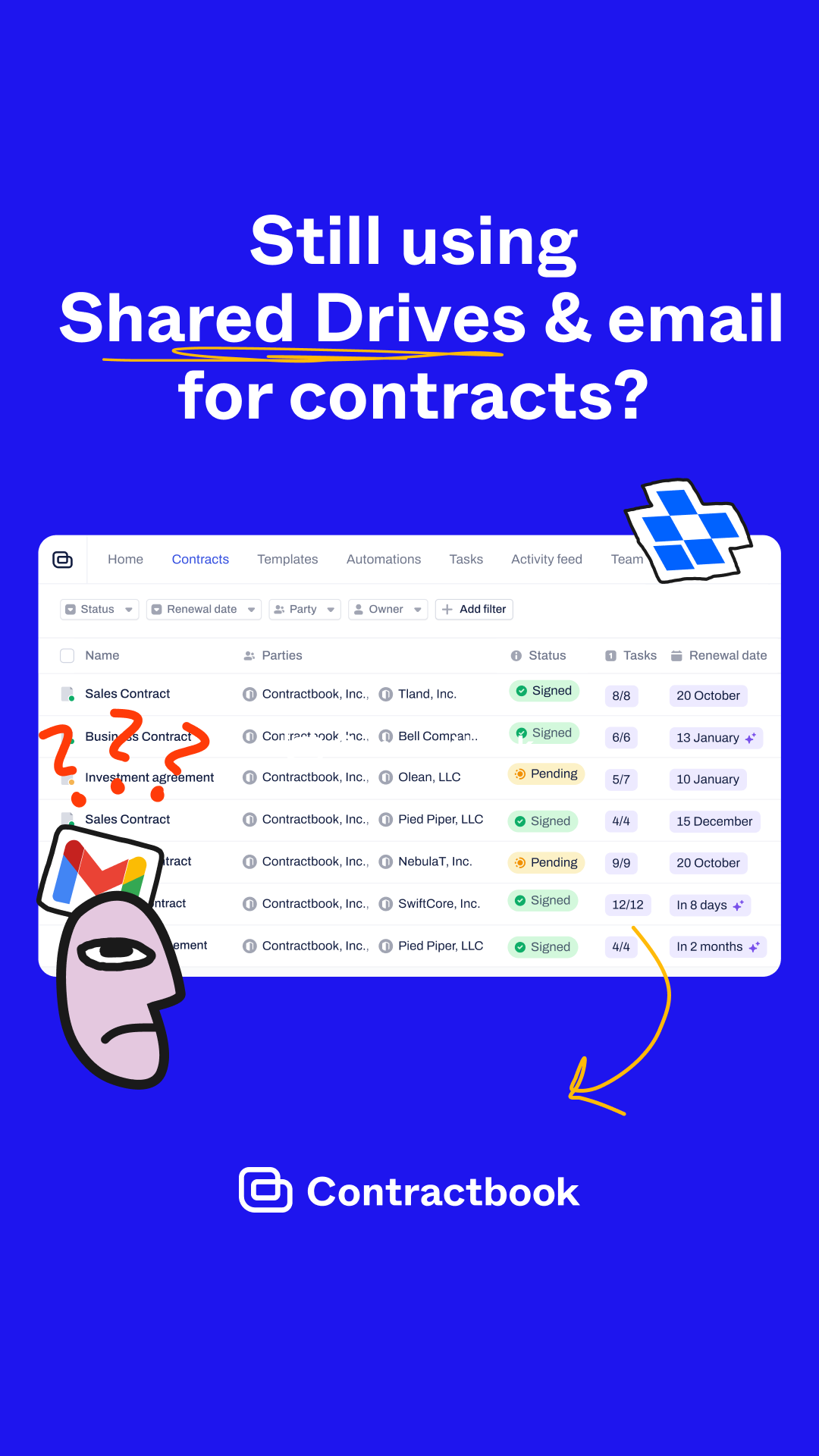 Contractbook Facebook ad