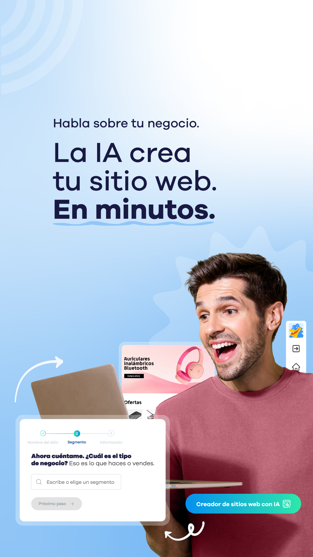 HostGator Facebook ad: Hosting de Sitios Web