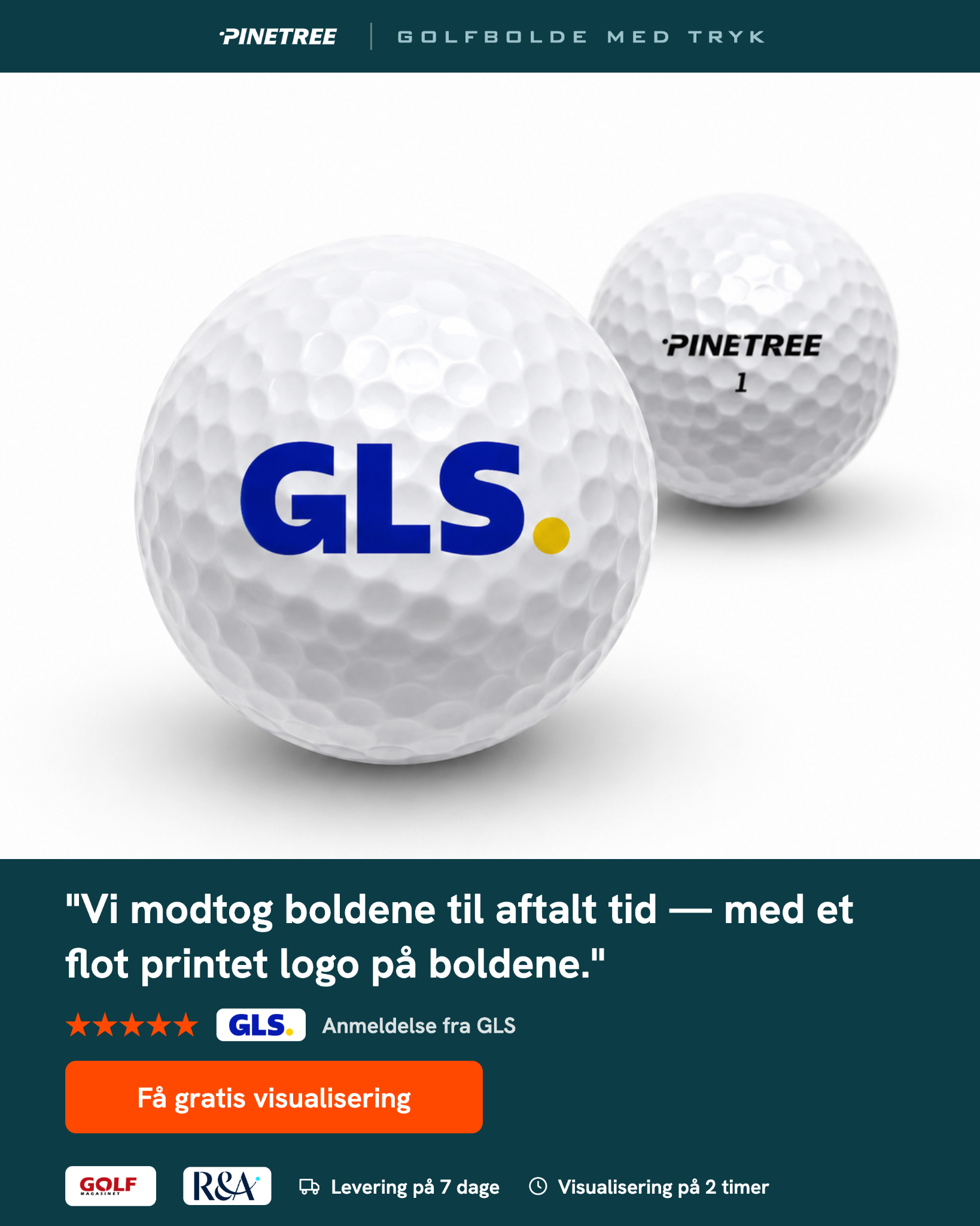 Pinetree Golf Facebook ad