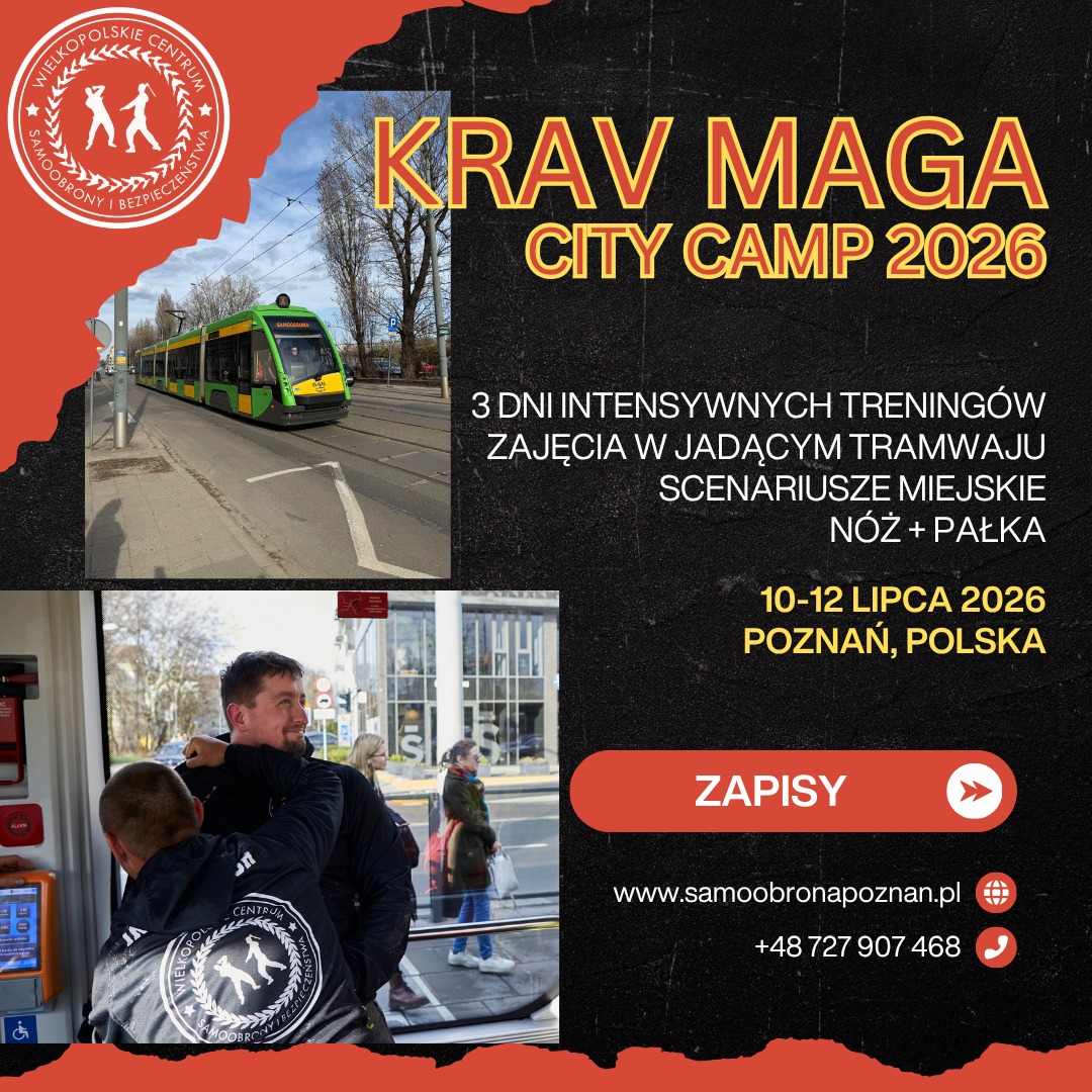Wielkopolskie Centrum Samoobrony i Bezpieczeństwa Facebook ad: KRAV MAGA CITY CAMP POZNAŃ 2026 | 3 dni intensywnego…