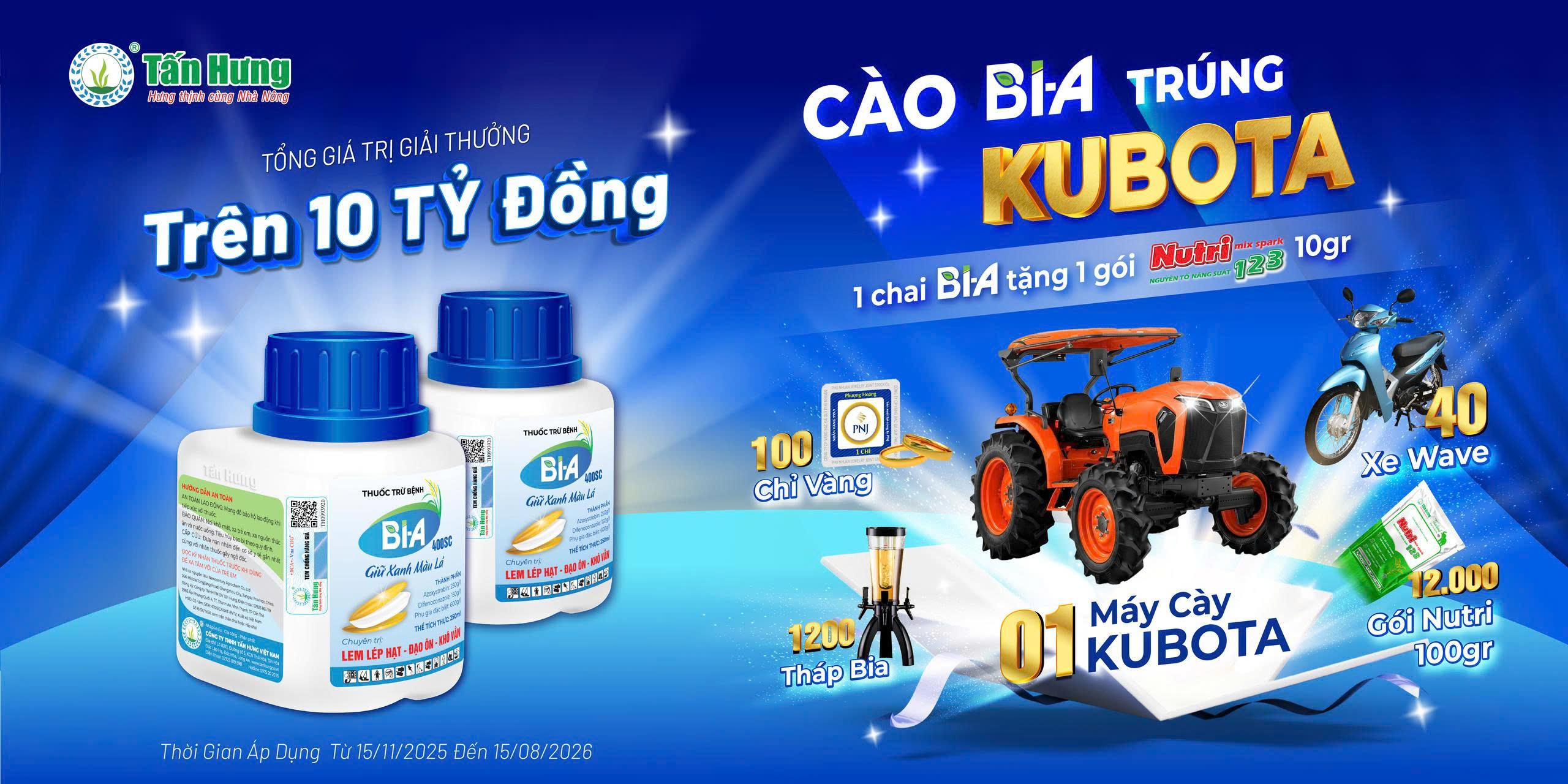 Tấn Hưng Việt Nam Facebook ad: CÀO BI-A TRÚNG KUBOTA