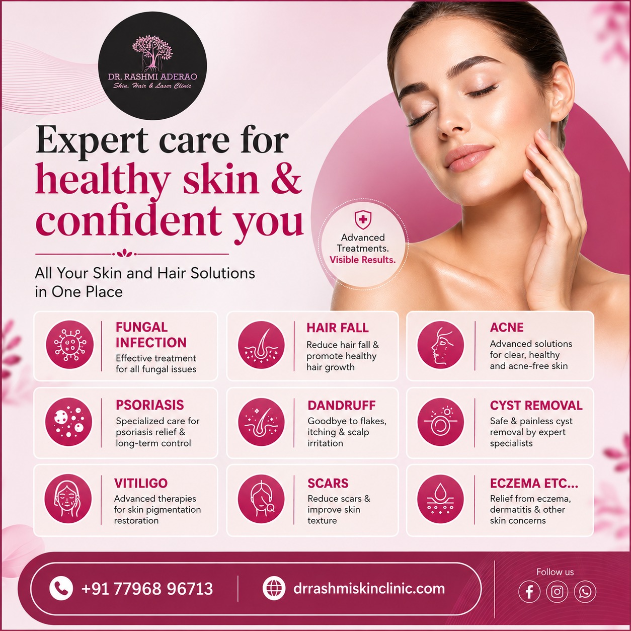 Dr. Rashmi Aderao Skin, Hair & Laser Clinic Facebook ad