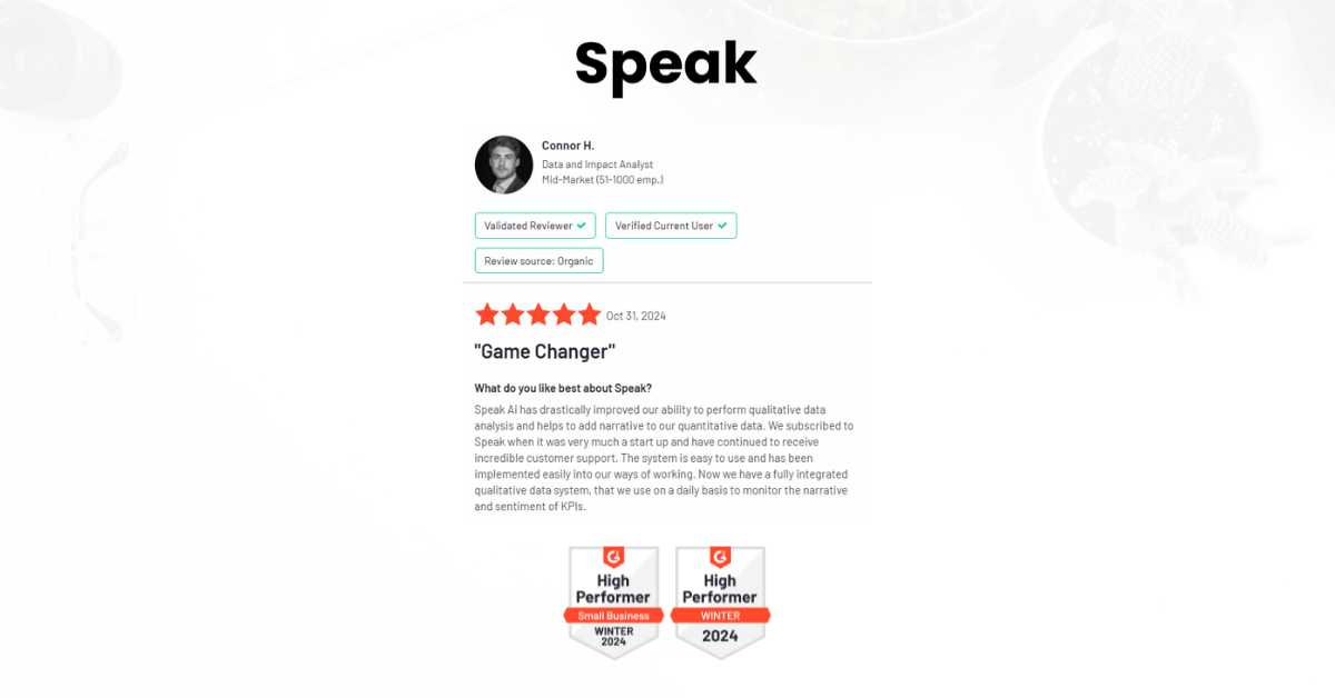 Speak Ai Facebook ad: Try Speak Free!