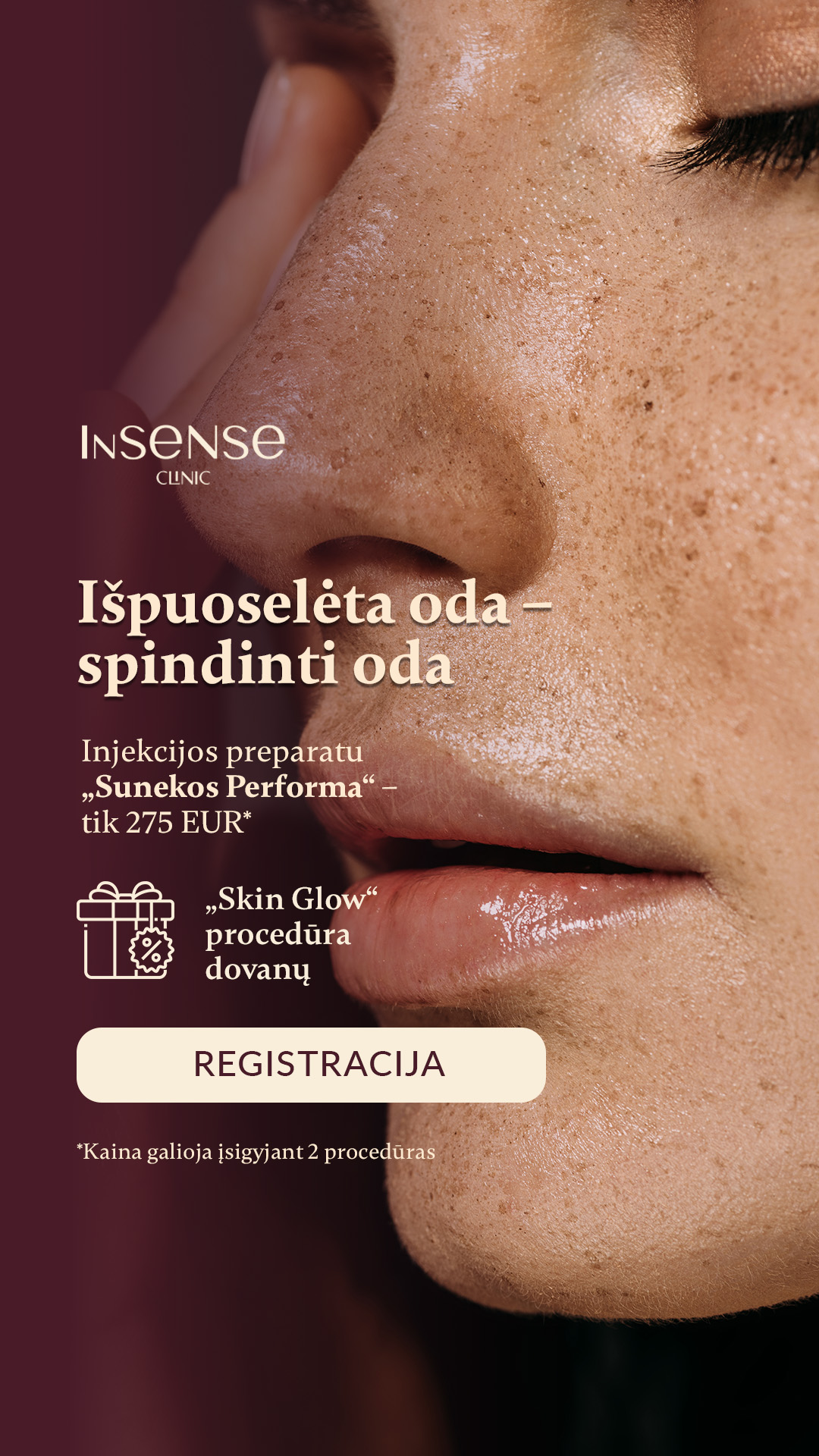 InSense Clinic Facebook ad from Jul 29, 2026